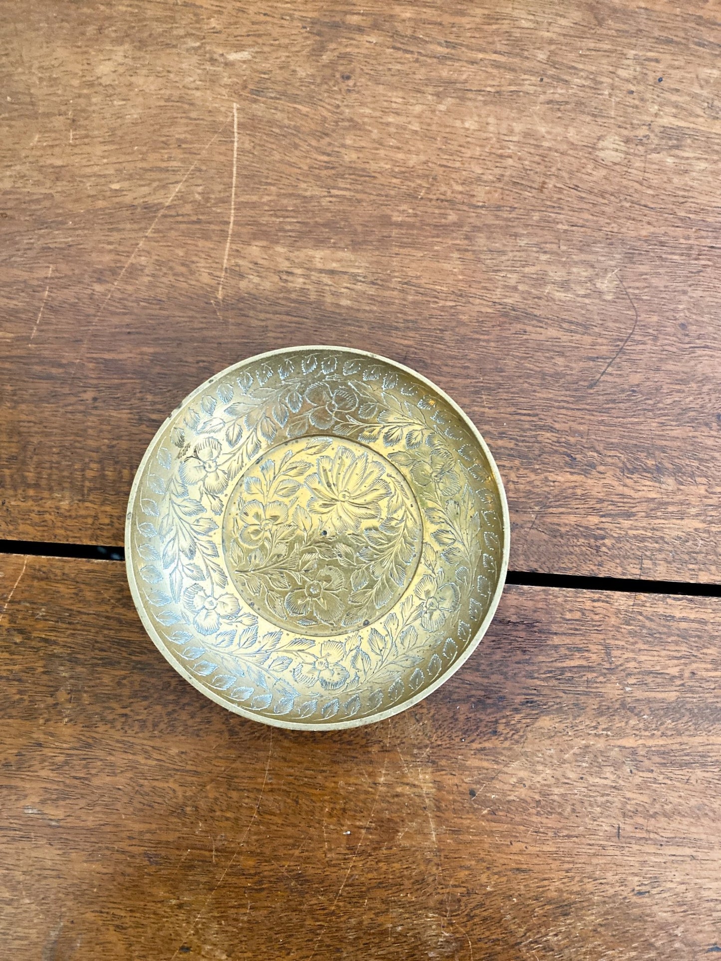 Round Decorative Brass Catch-All - Perth Market
