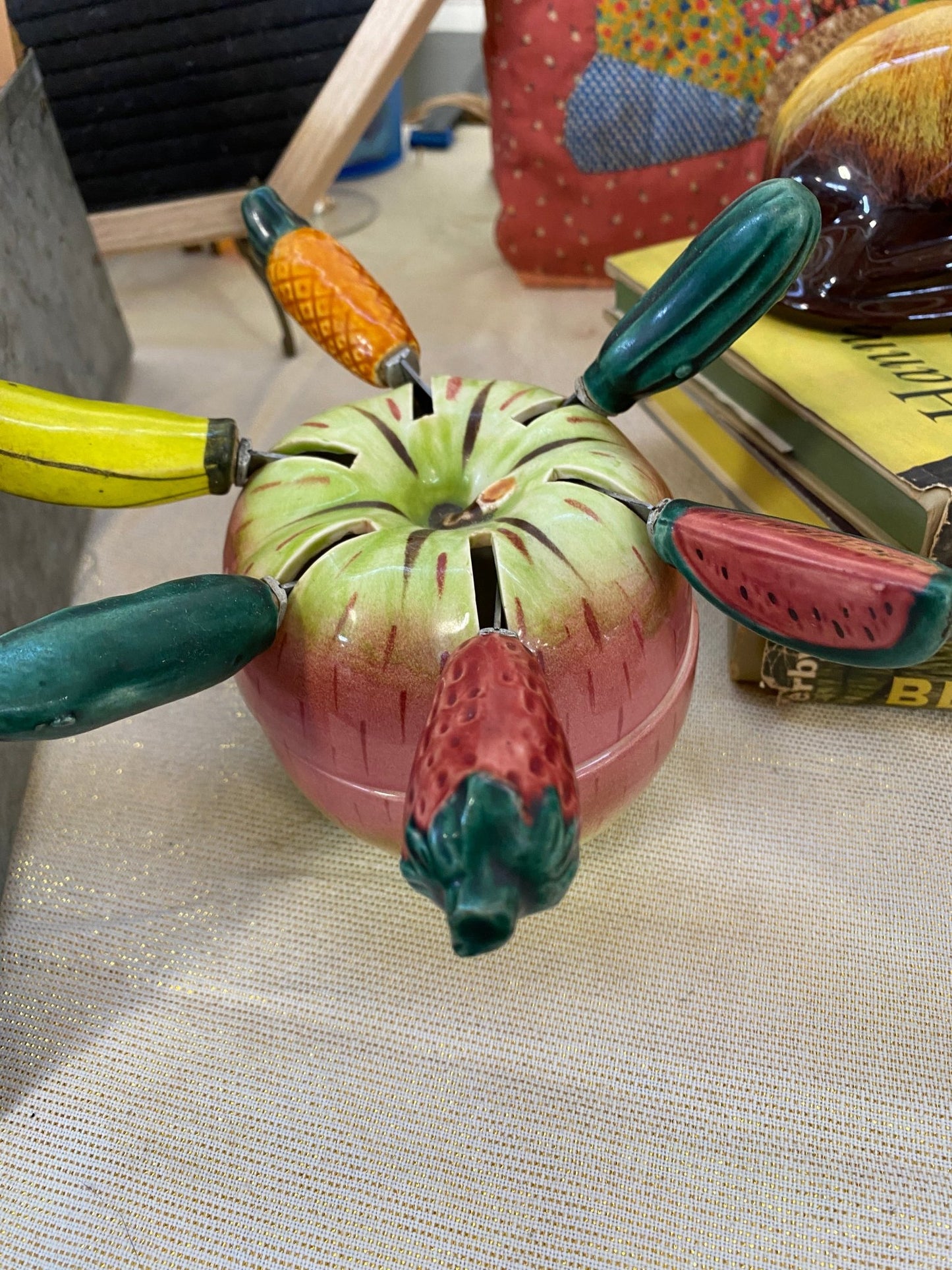 Ceramic Dip Dish with Knives - Perth Market