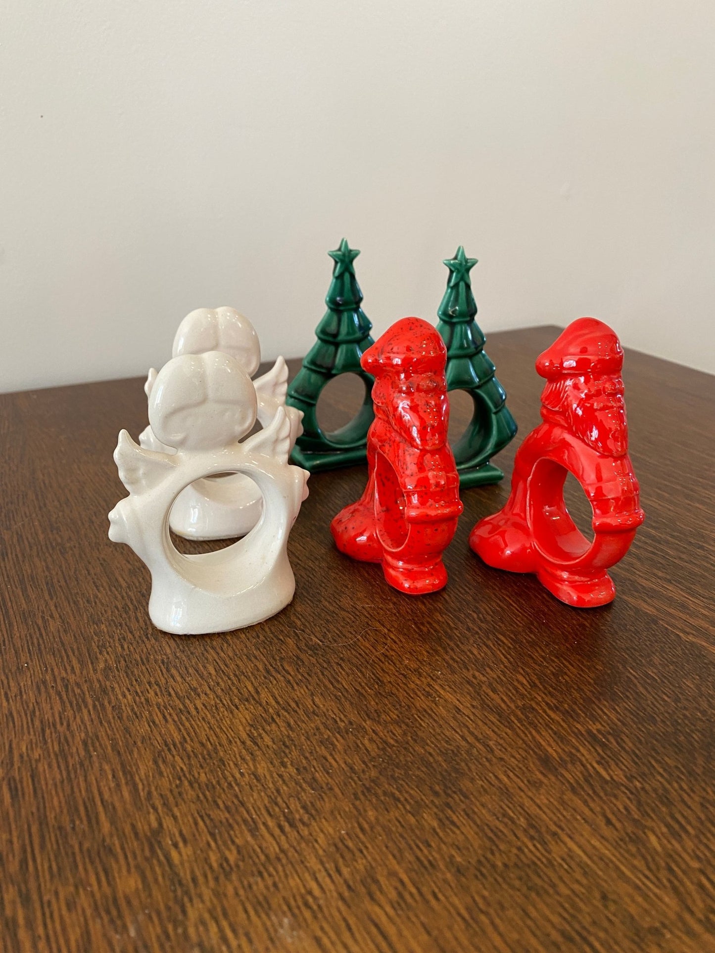 Christmas Napkin Rings | Standing Rings | Tree | Angel | Santa - Perth Market