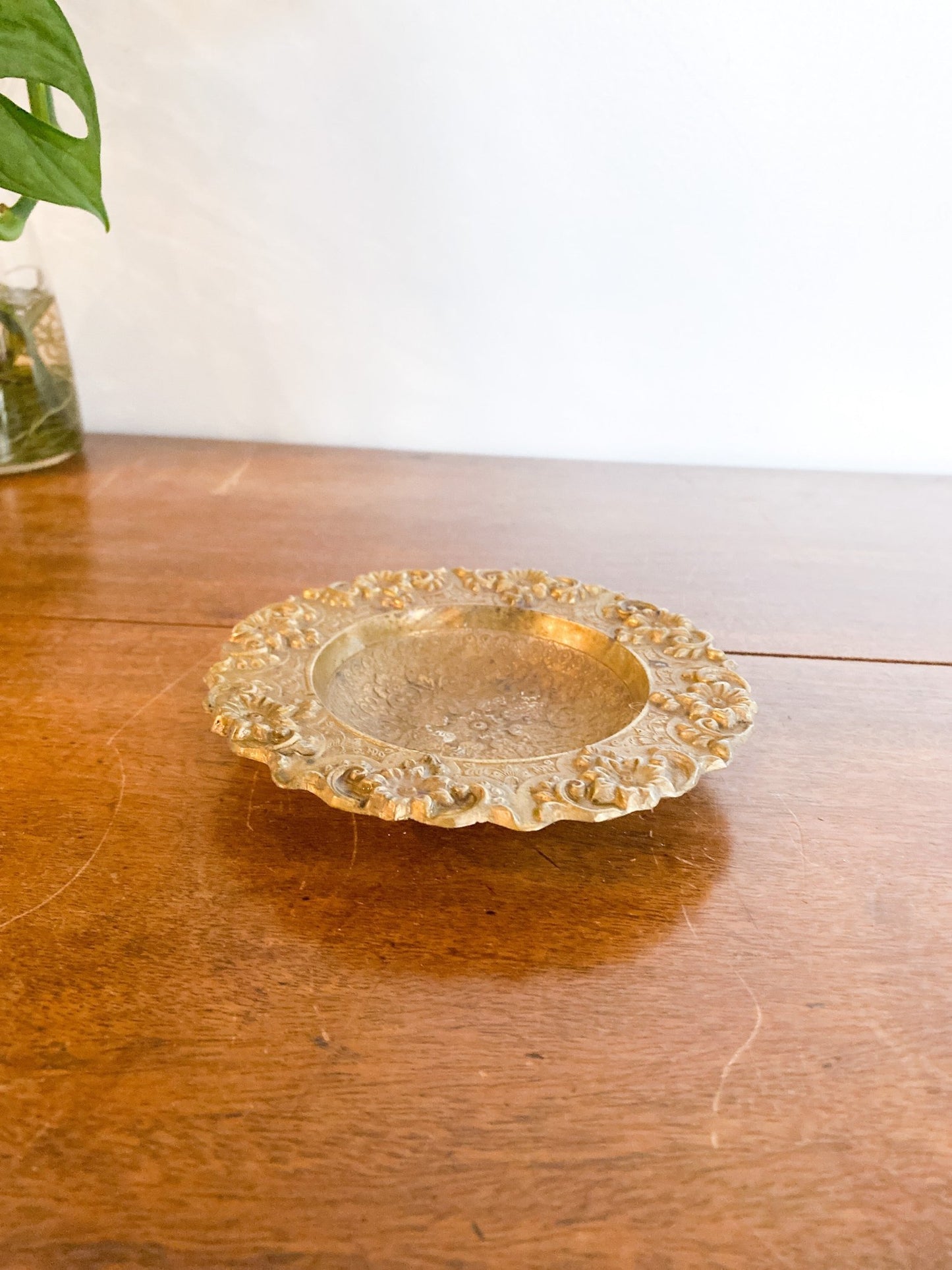Floral Brass Catch-All Dish - Perth Market
