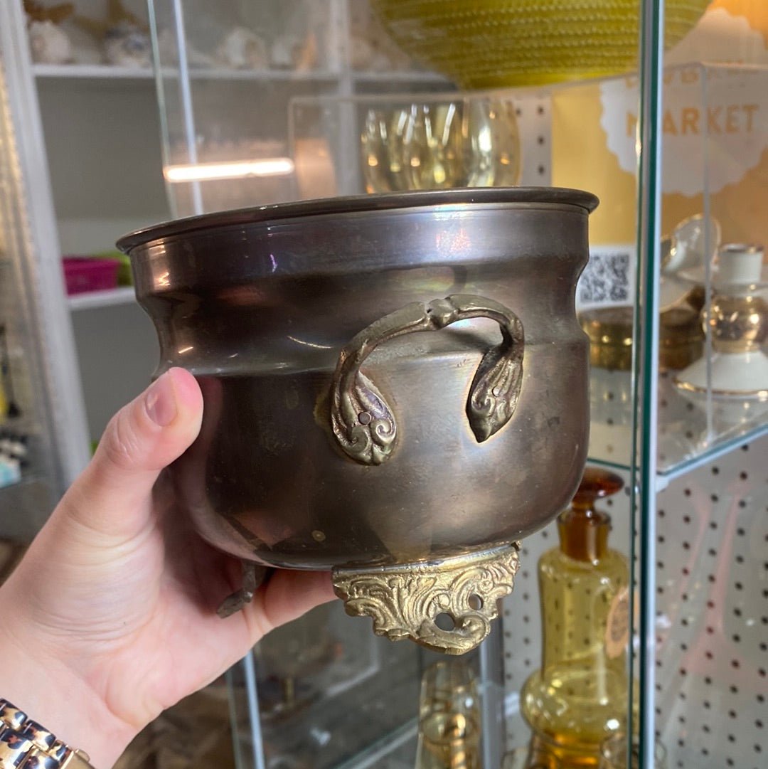 Footed Brass Bowl - Perth Market