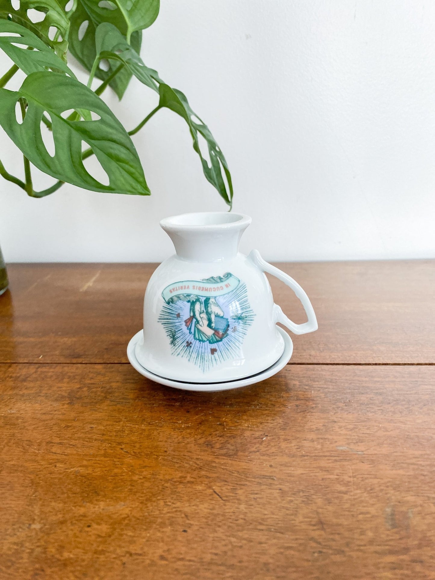 Hendricks Gin, “In Cucumeris Veritas” Teacup + Saucer - Perth Market