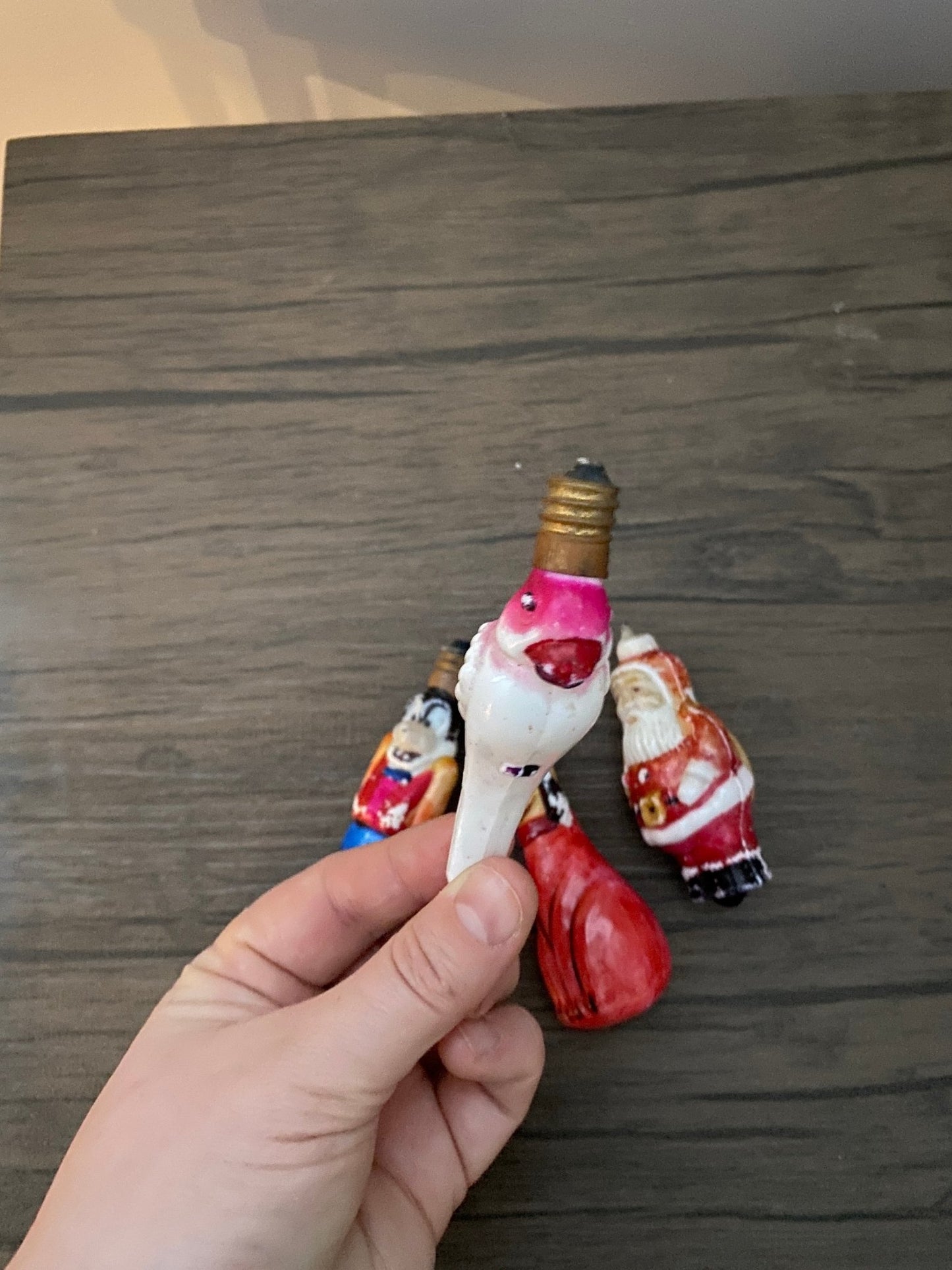 Lot of 4 Vintage Milk Glass Handpainted Christmas Bulbs - Perth Market