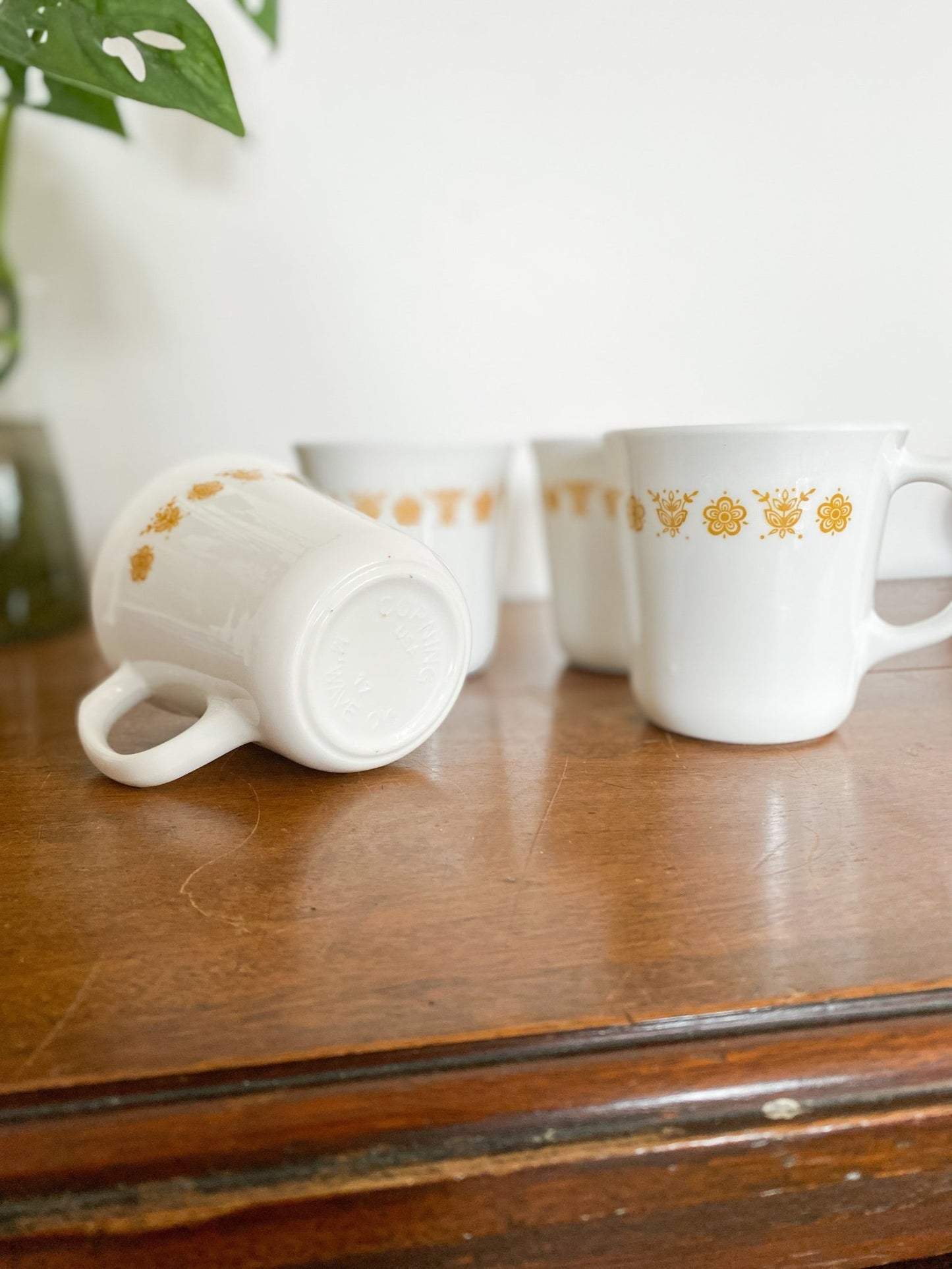 Set of 4 Corningware Mugs in "Butterfly Gold" - Perth Market