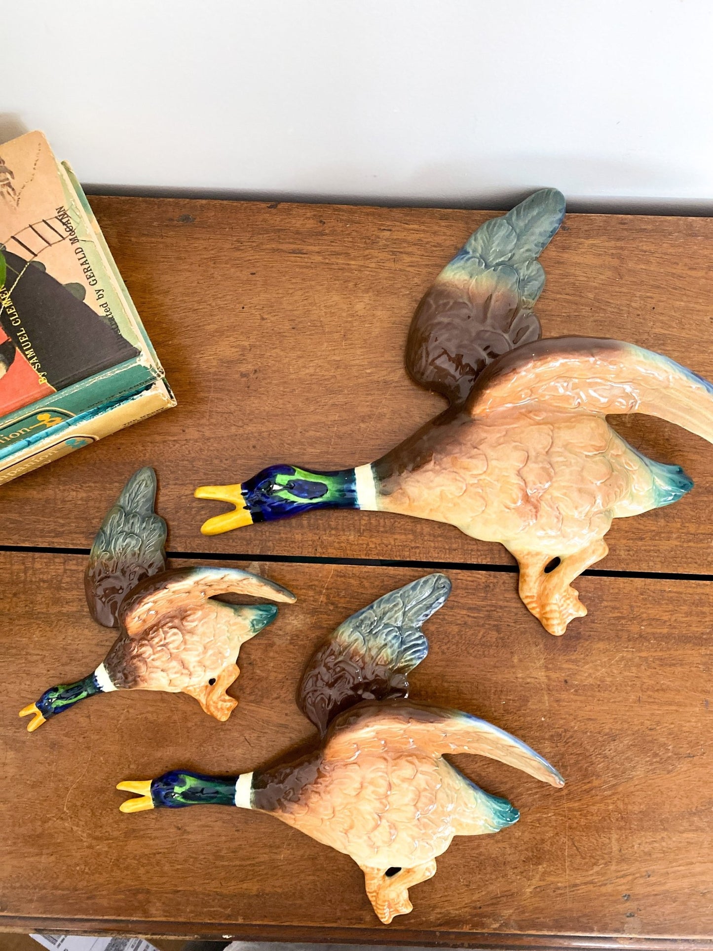 Vintage MCM Falconware English Mallard Ducks - Set of 3 - Perth Market