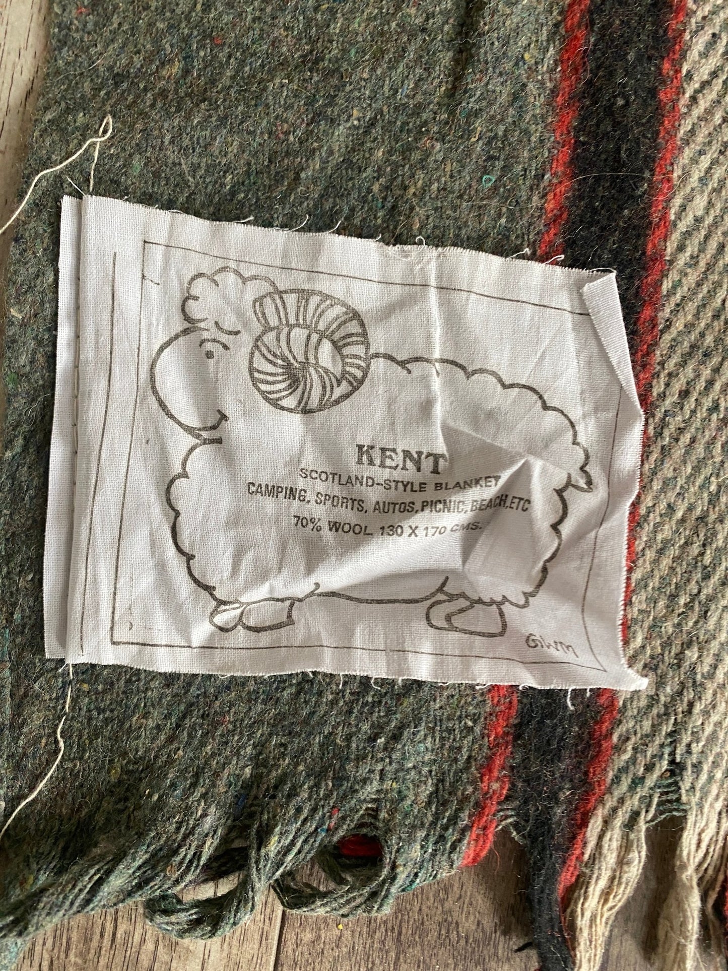 Vintage Tartan Wool Blend Blanket - Perth Market