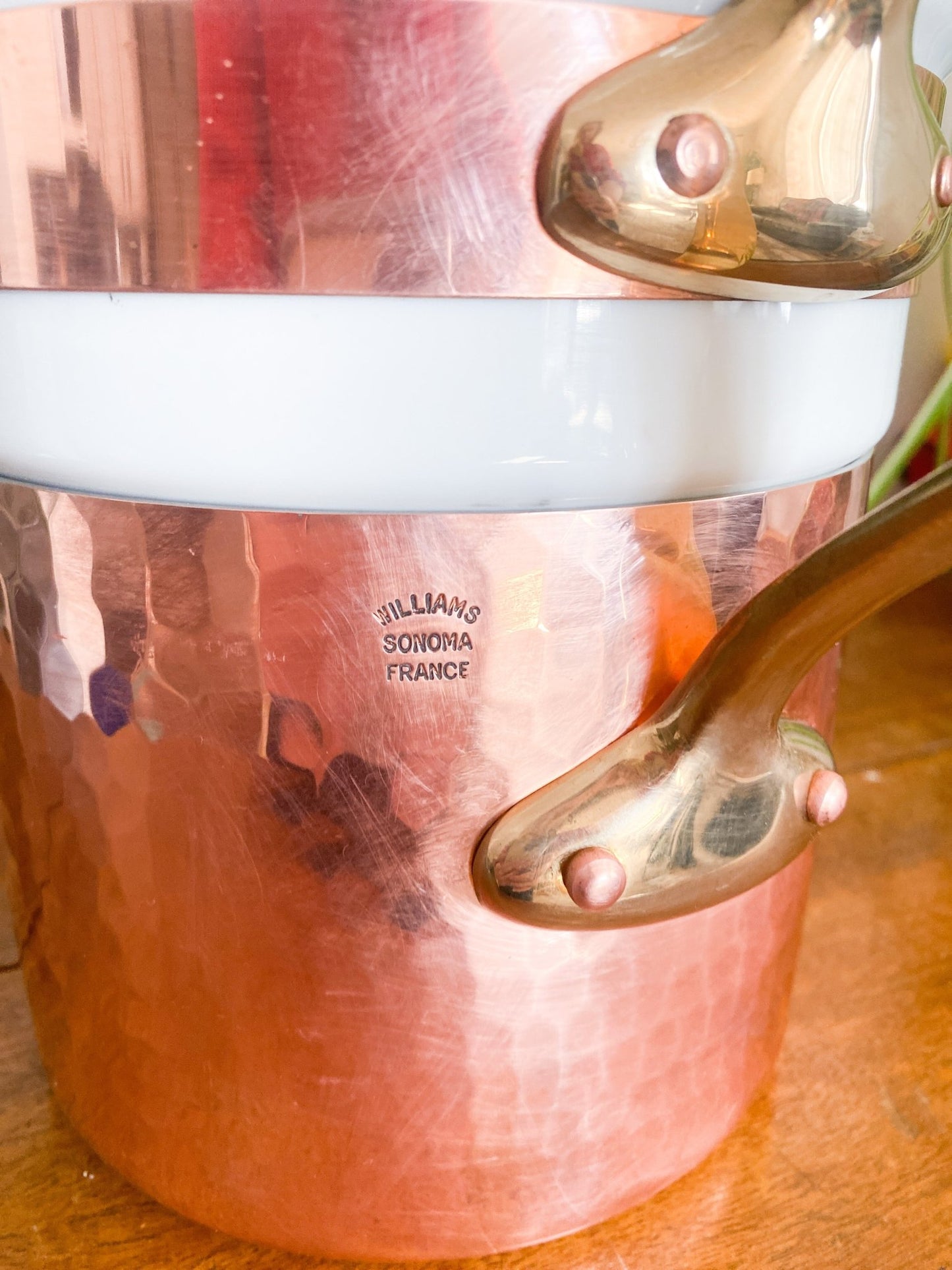 Vintage Williams Sonoma Copper Pot w/Ceramic Boiler - Perth Market