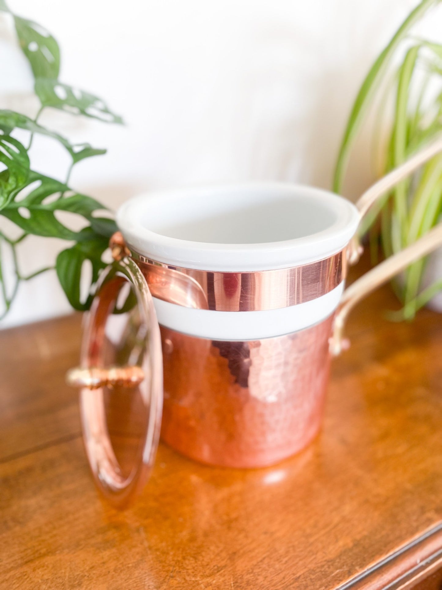 Vintage Williams Sonoma Copper Pot w/Ceramic Boiler - Perth Market
