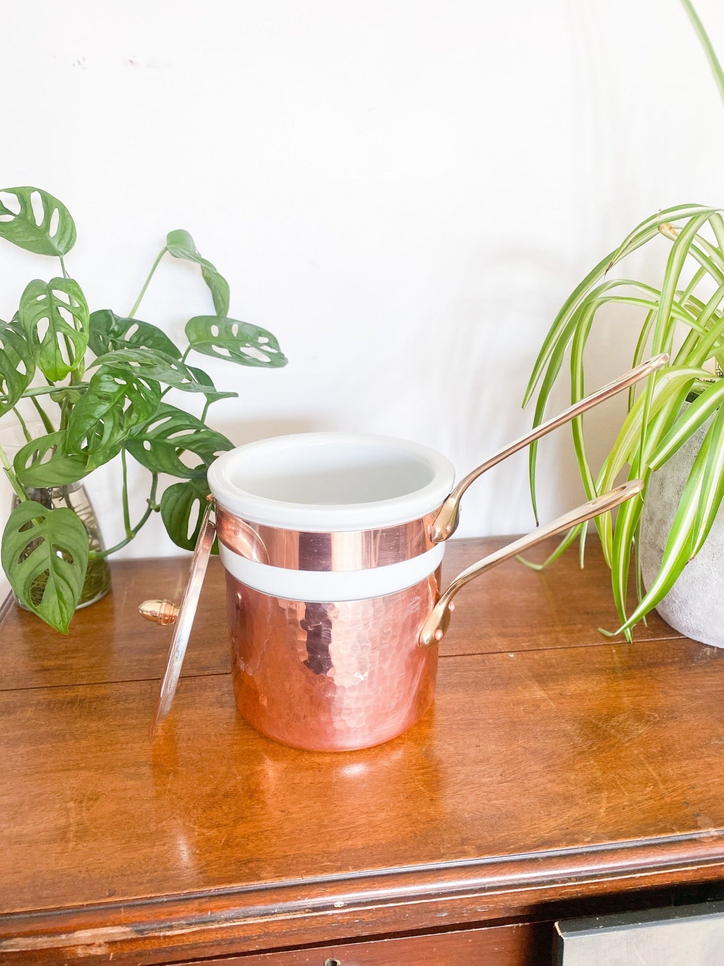 Vintage Williams Sonoma Copper Pot w/Ceramic Boiler - Perth Market