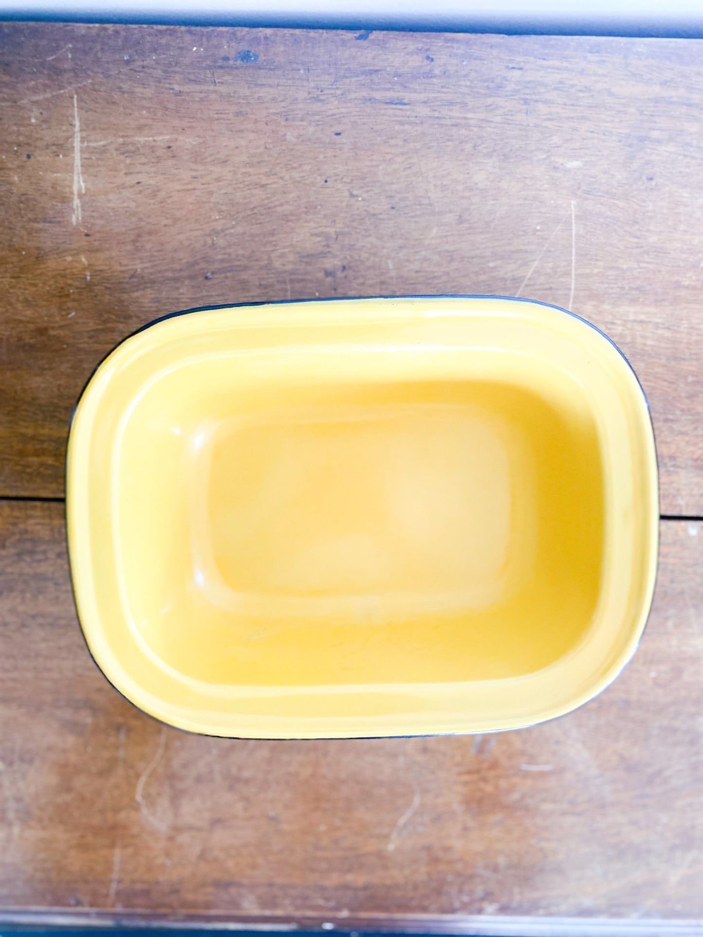 Vintage Yellow Enamel Dish - Perth Market