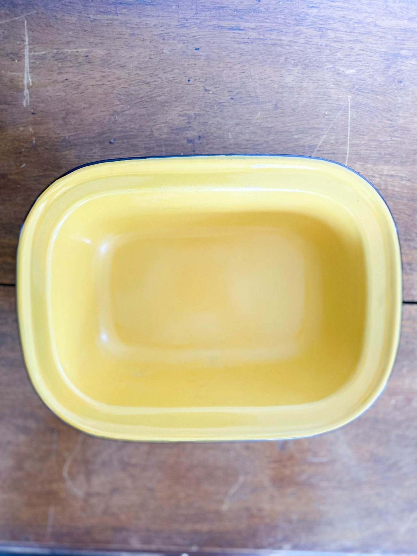 Vintage Yellow Enamel Dish - Perth Market