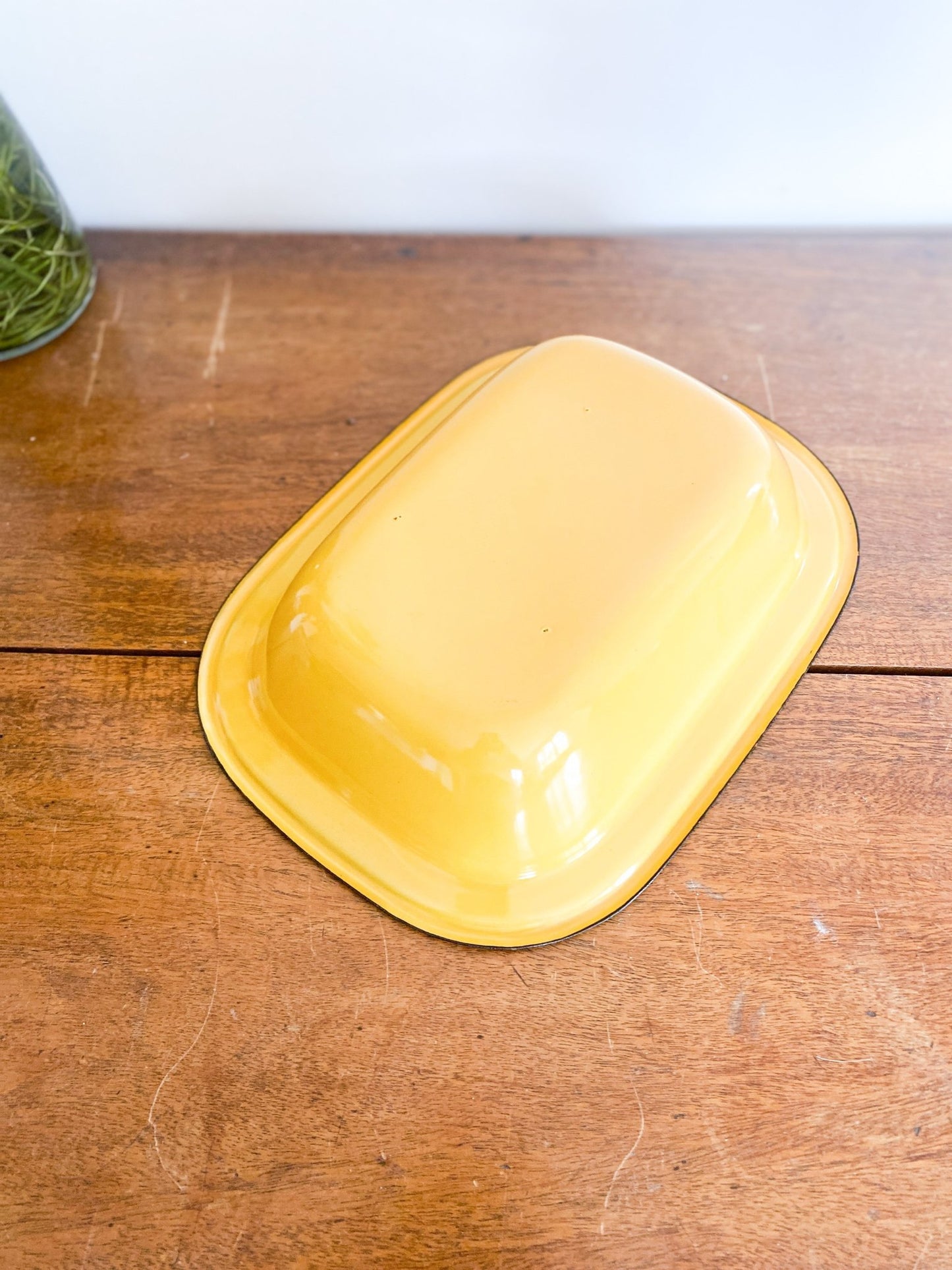 Vintage Yellow Enamel Dish - Perth Market