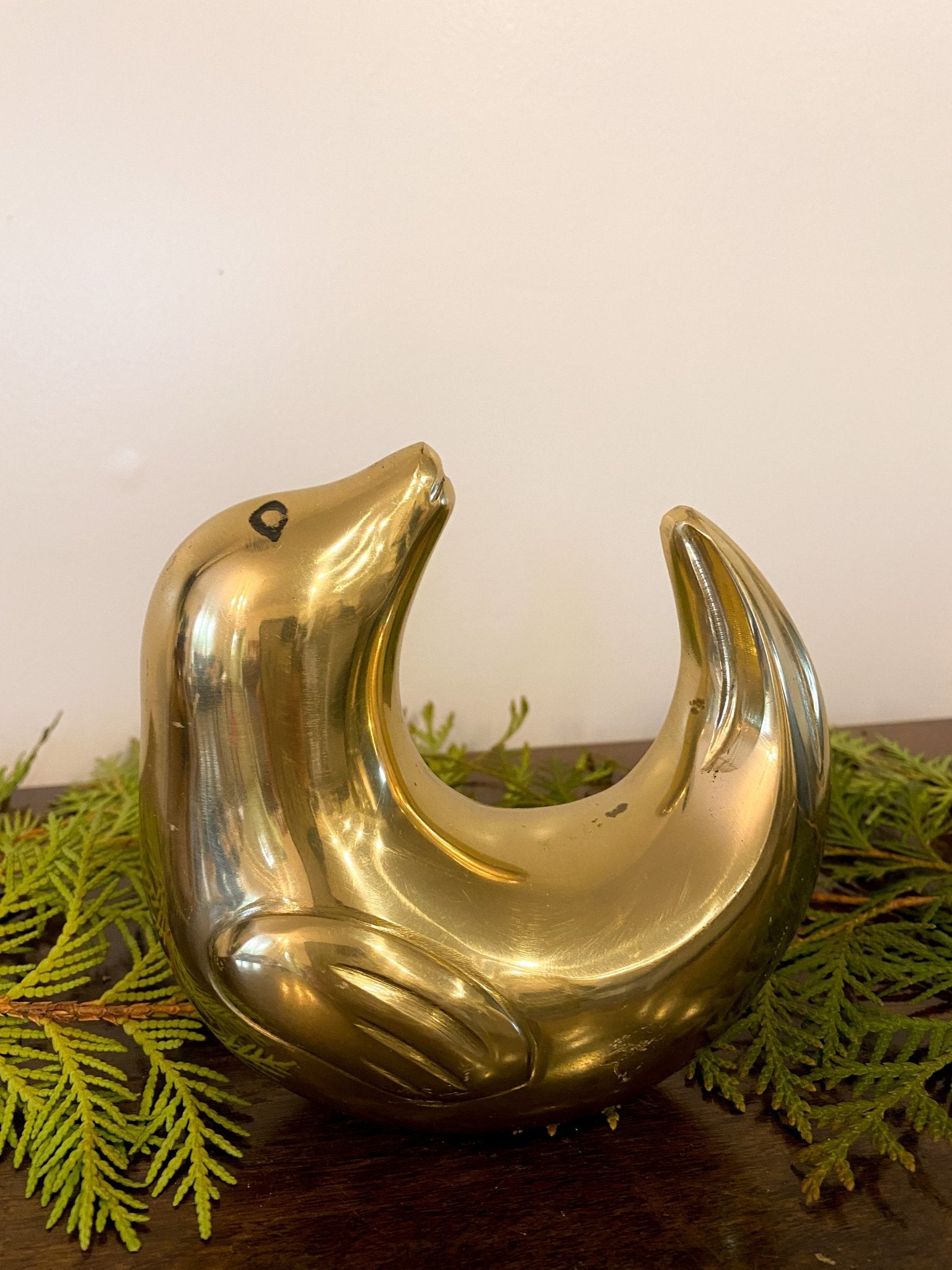 Brass Seal Paperweight / Doorstopper - Perth Market