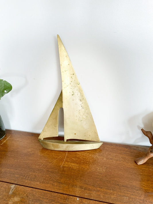 Brass Wall-Mounted Sail Boat - Perth Market