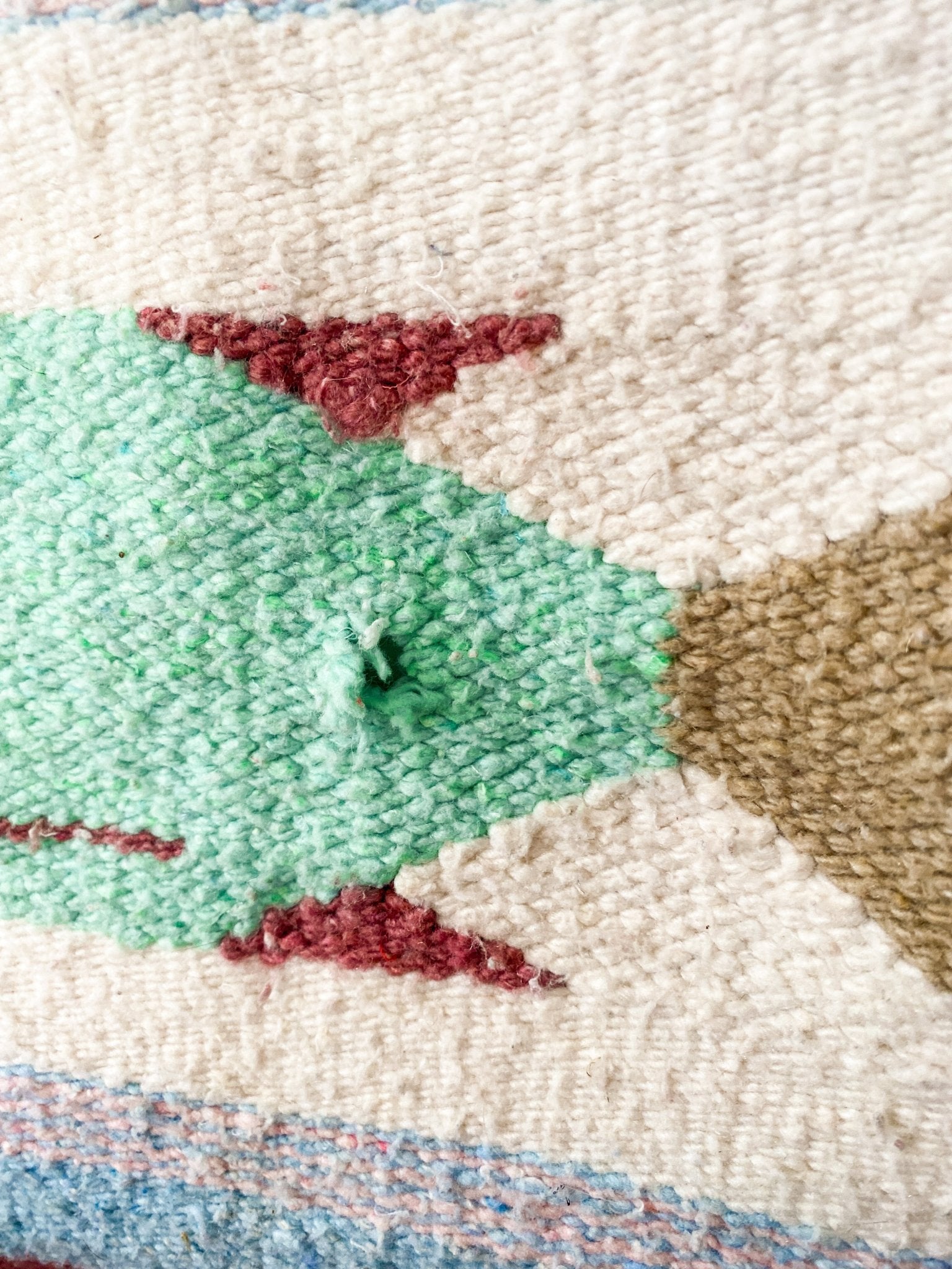 Bright coloured Cottage Fish Blanket - Mexican Tapestry / Heavy Duty Vintage Blanket - Perth Market
