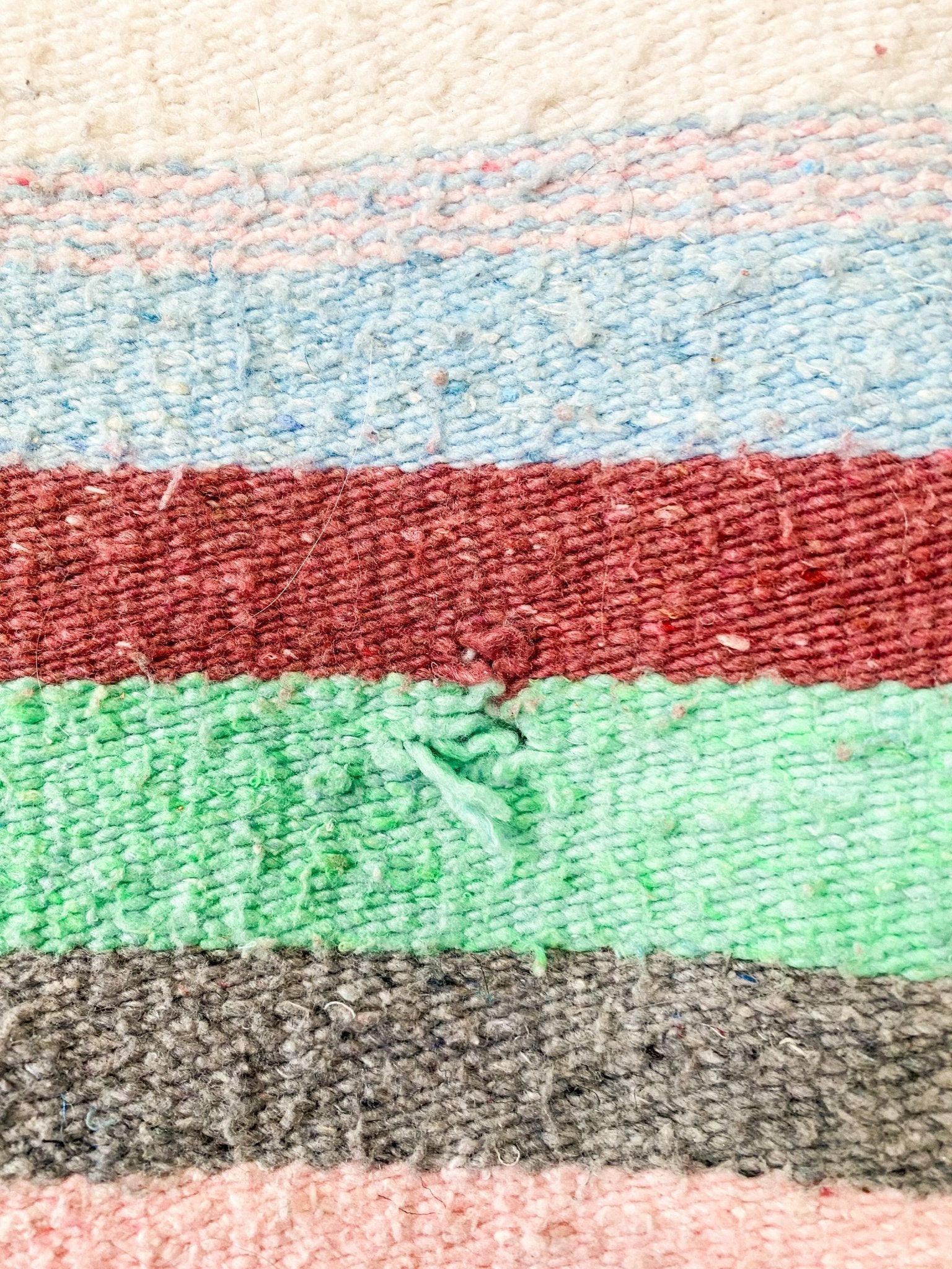Bright coloured Cottage Fish Blanket - Mexican Tapestry / Heavy Duty Vintage Blanket - Perth Market