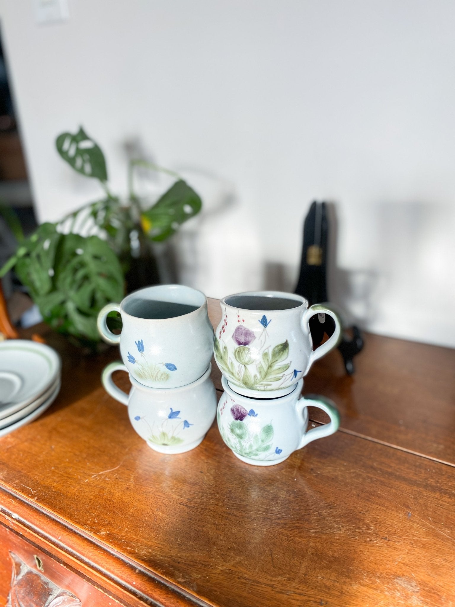 Buchan Thistleware Mug Set - Scottish Stoneware - Perth Market