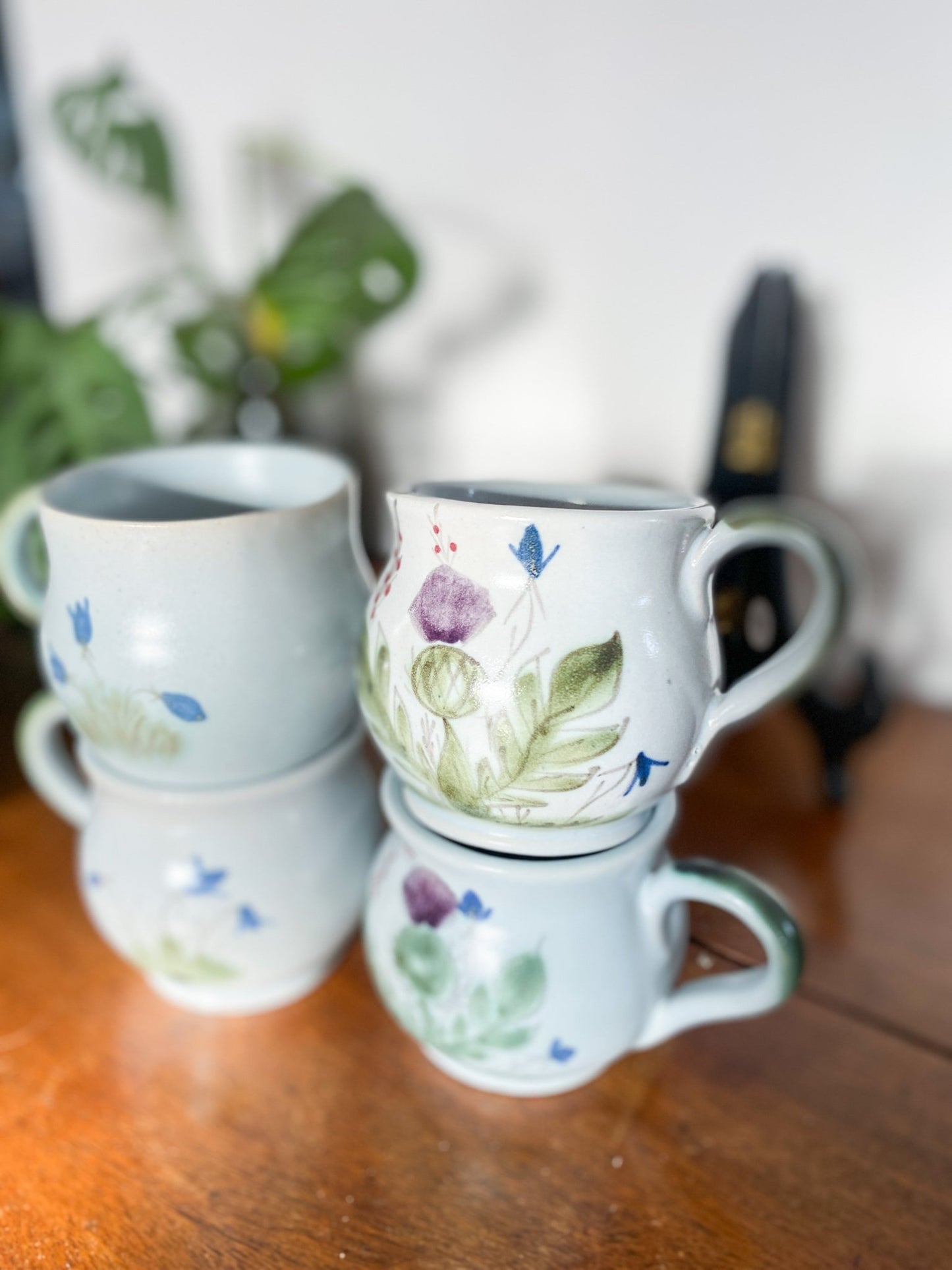 Buchan Thistleware Mug Set - Scottish Stoneware - Perth Market
