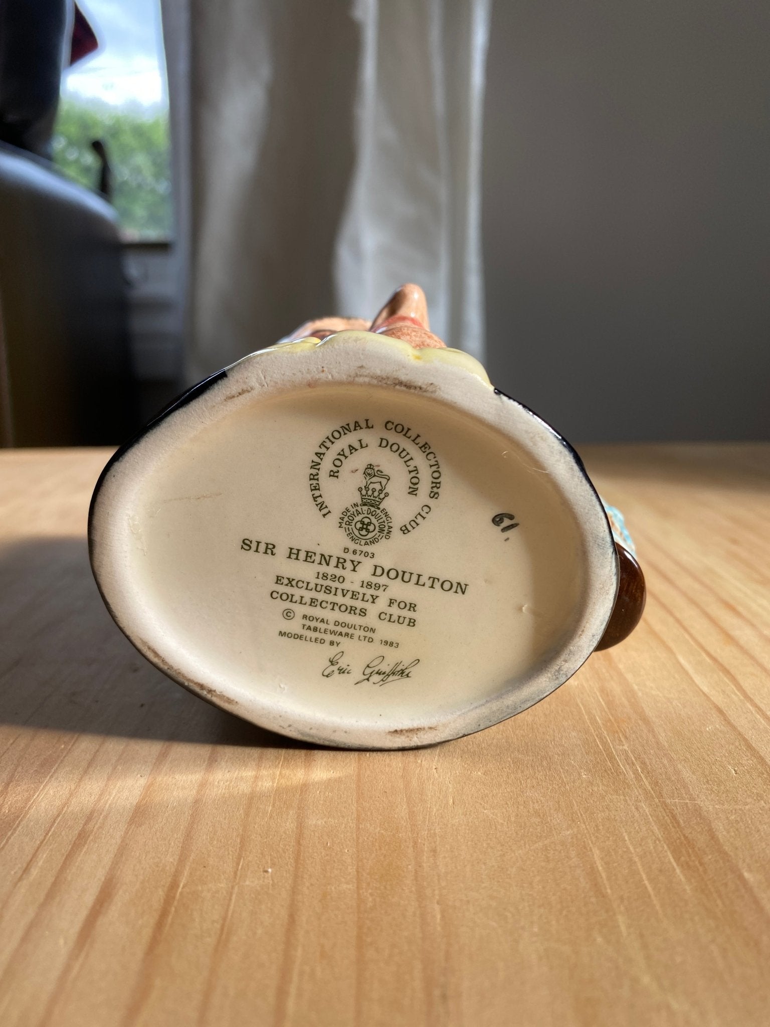 Collectible Royal Doulton Toby Jug, "Sir Henry Doulton" - Perth Market