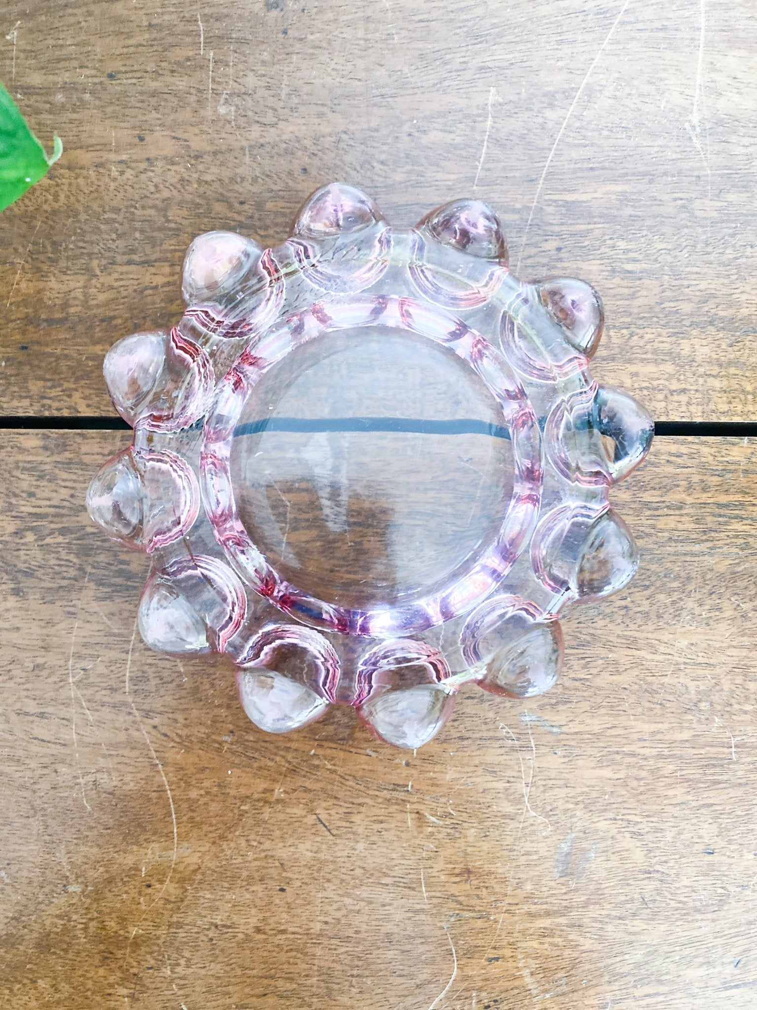 Cranberry Glass Ashtray - Perth Market
