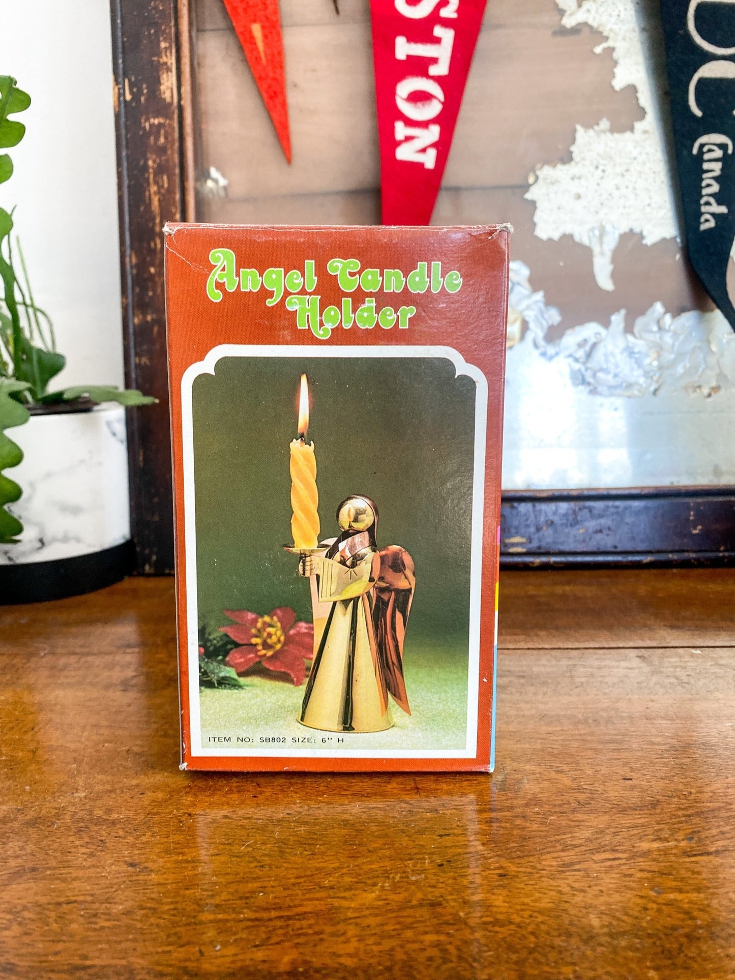 Eaton’s Brass and Copper Angel Candleholder - Perth Market