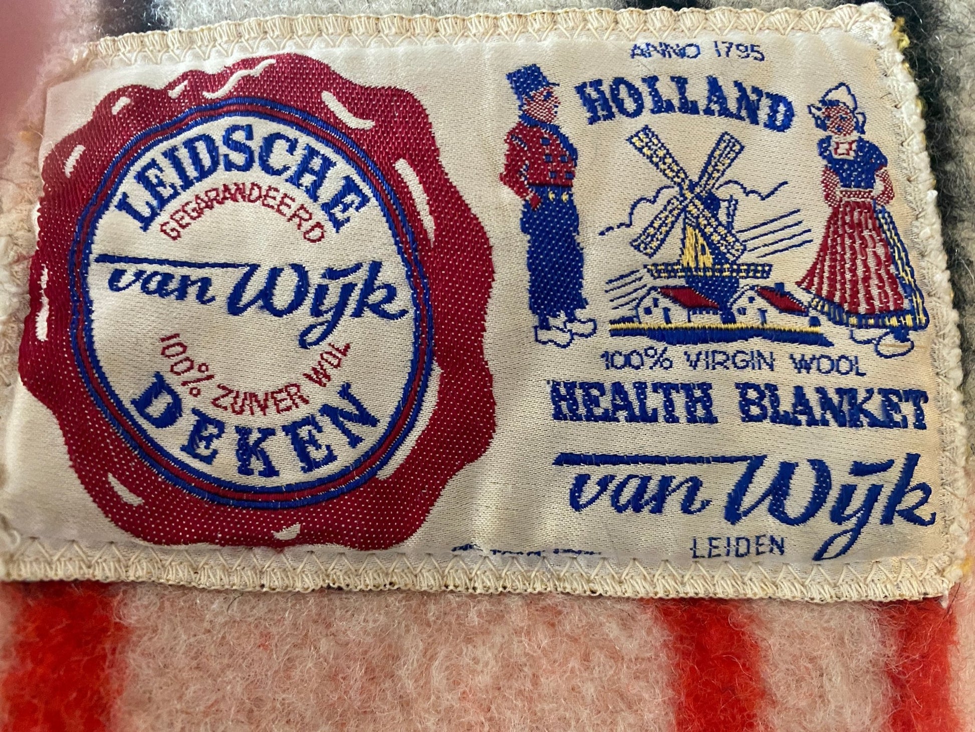 Rare van Wyk MCM Vintage Dutch Army/Military Wool Blanket - Perth Market