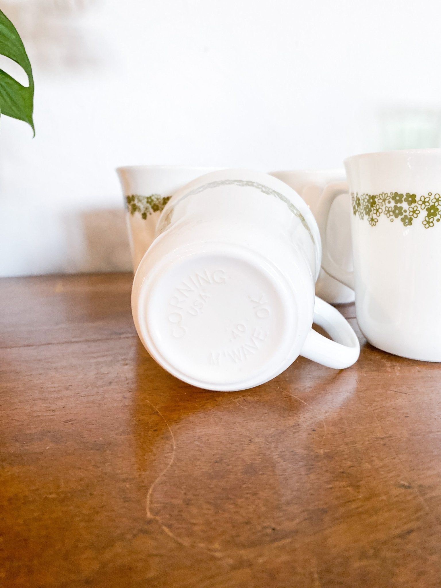 Set of 4 Corningware Mugs in "Spring Blossom" - Perth Market