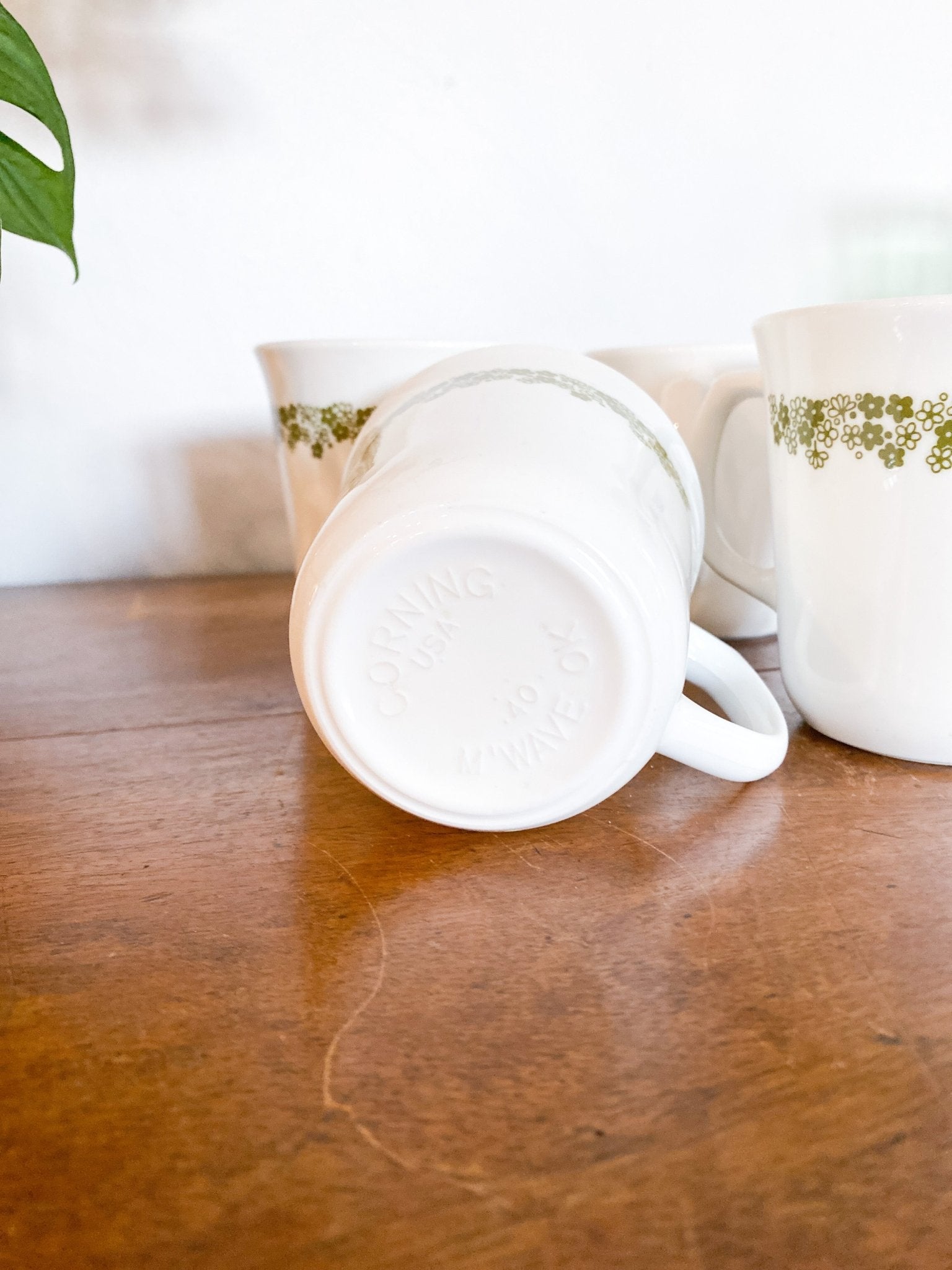 Set of 4 Corningware Mugs in "Spring Blossom" - Perth Market