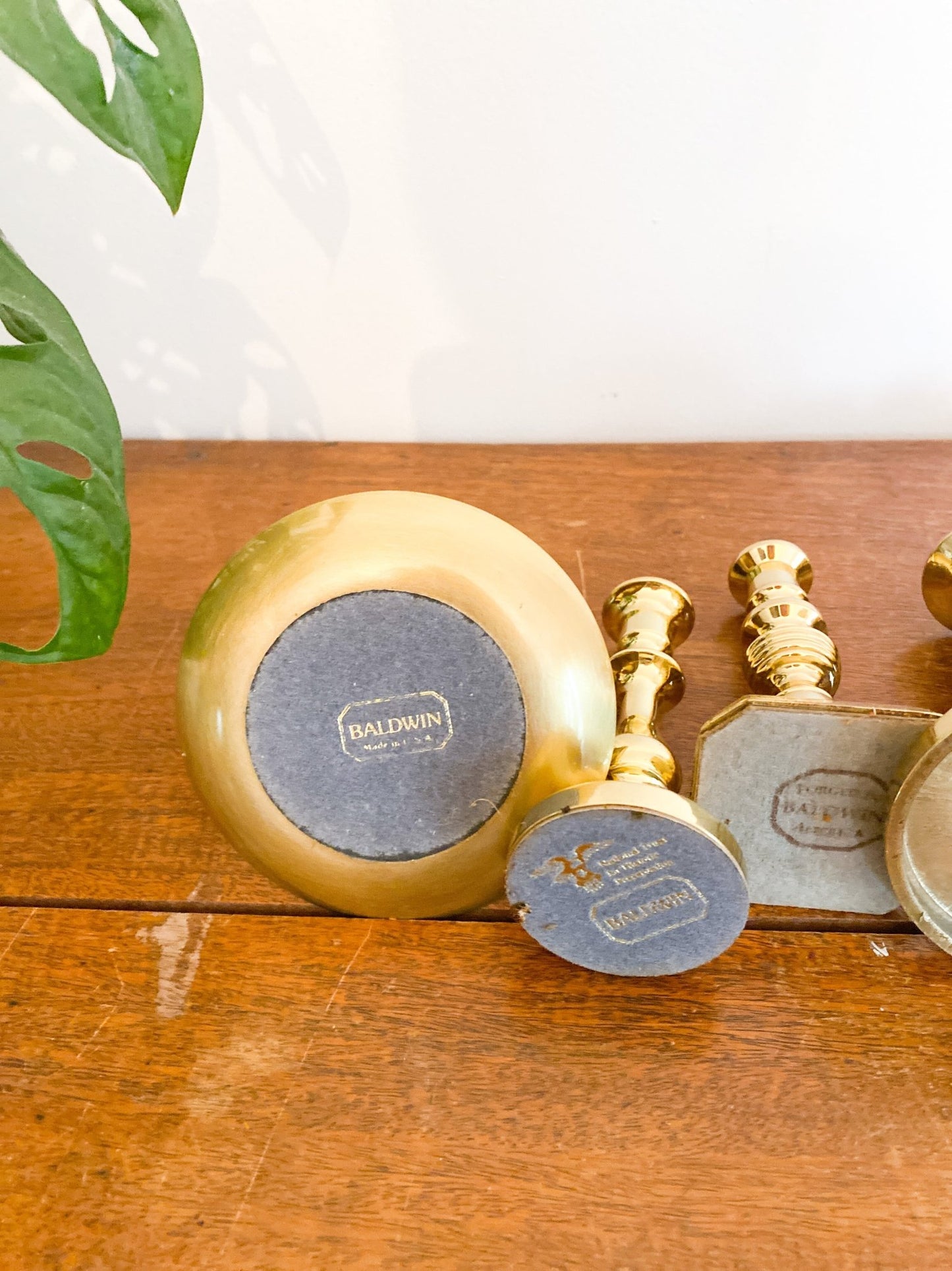 Short Stem Solid Brass Candlestick - Perth Market