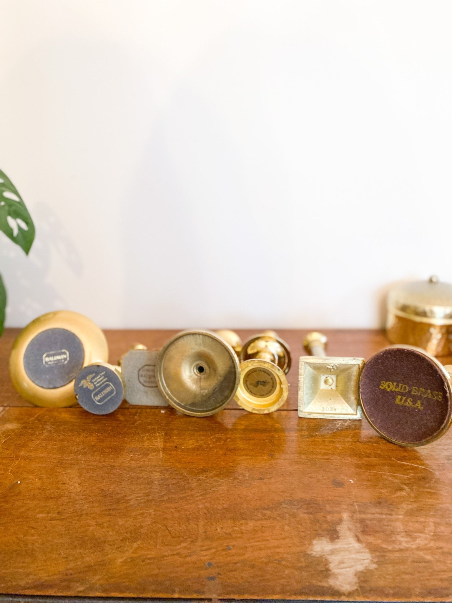Short Stem Solid Brass Candlestick - Perth Market