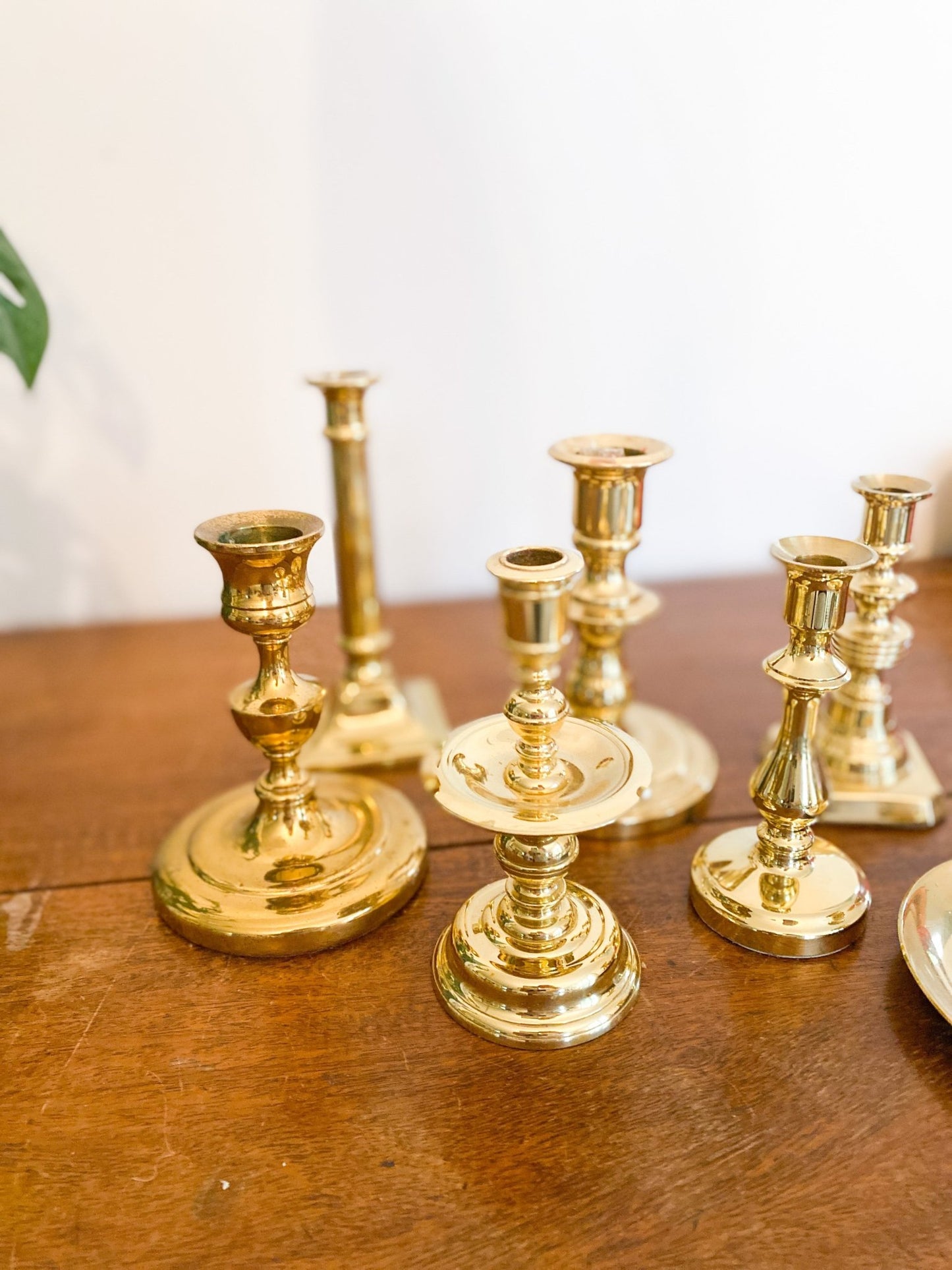 Short Stem Solid Brass Candlestick - Perth Market