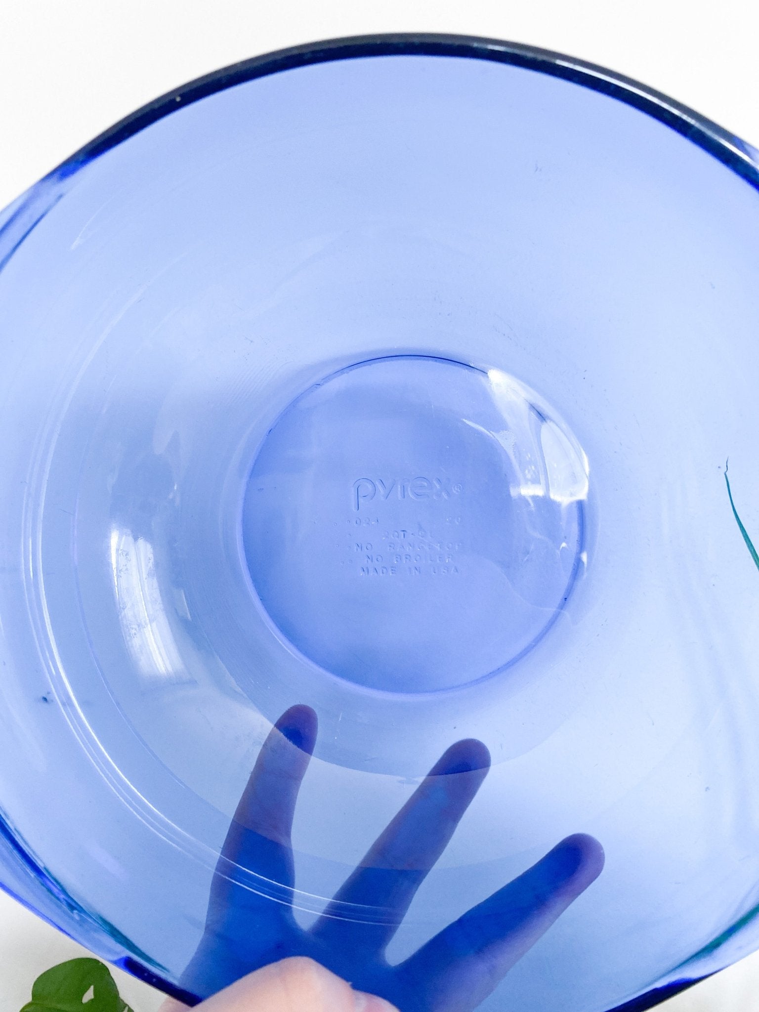 Vintage Blue Glass Pyrex Dish - Perth Market