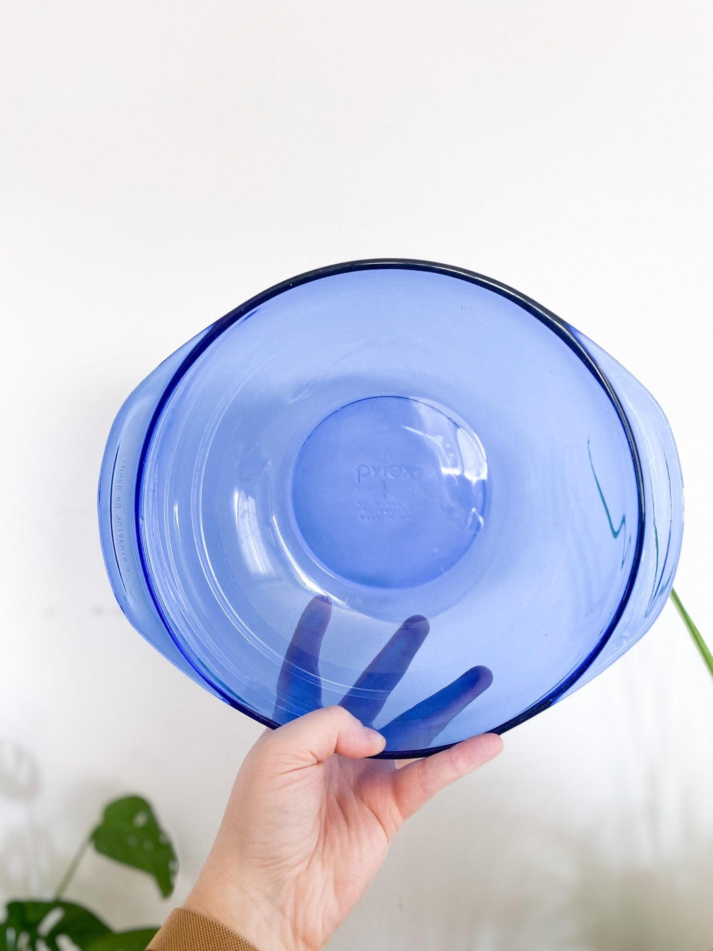 Vintage Blue Glass Pyrex Dish - Perth Market