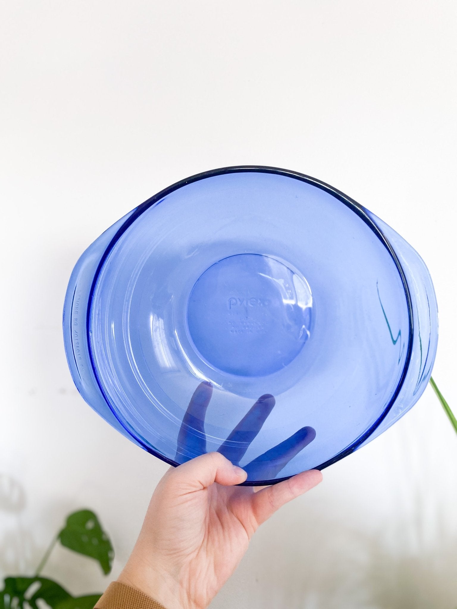 Vintage Blue Glass Pyrex Dish - Perth Market