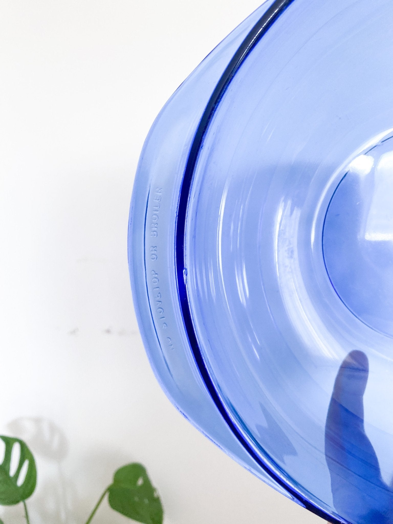 Vintage Blue Glass Pyrex Dish - Perth Market