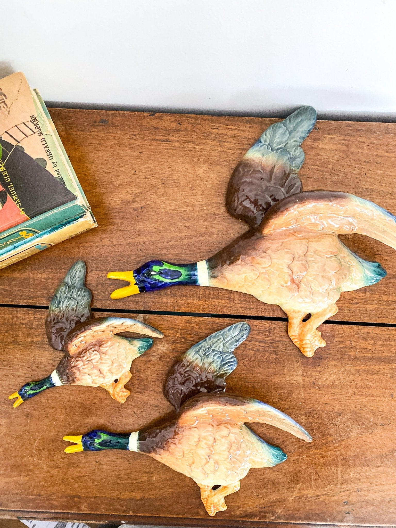Vintage MCM Falconware English Mallard Ducks - Set of 3 - Perth Market