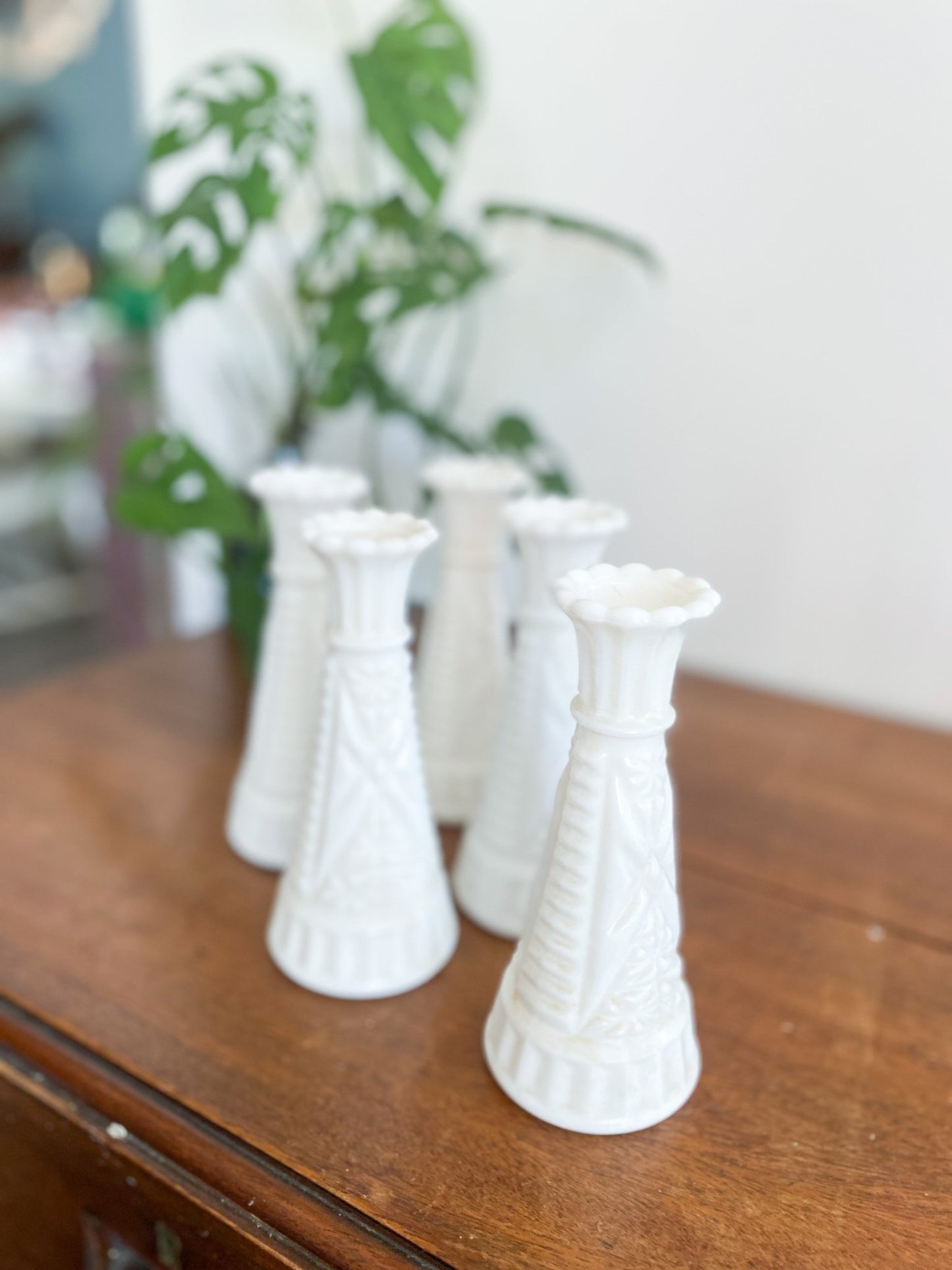 Vintage Milk Glass Bud Vase - Perth Market