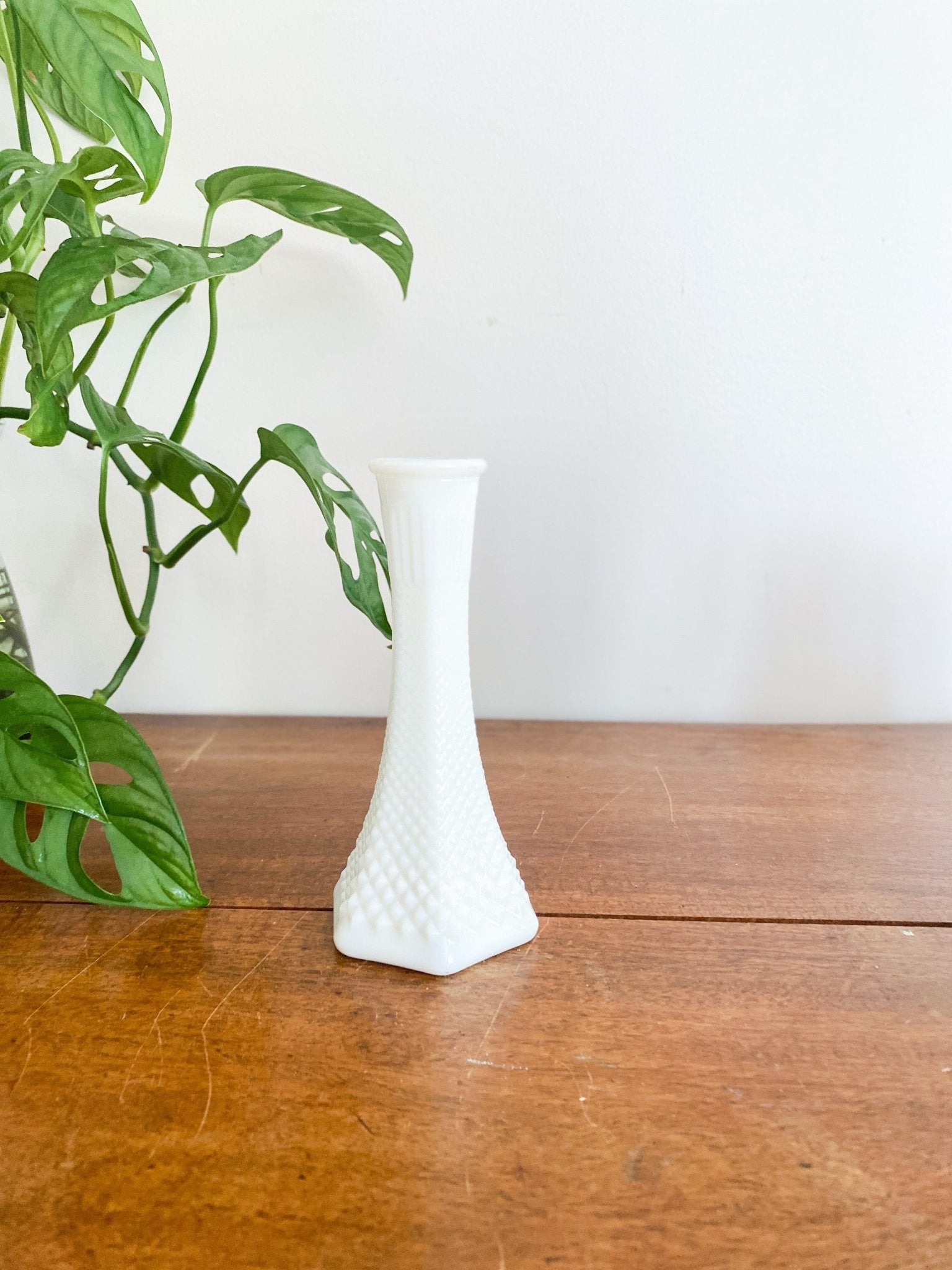 Vintage Milk Glass Bud Vase - Perth Market