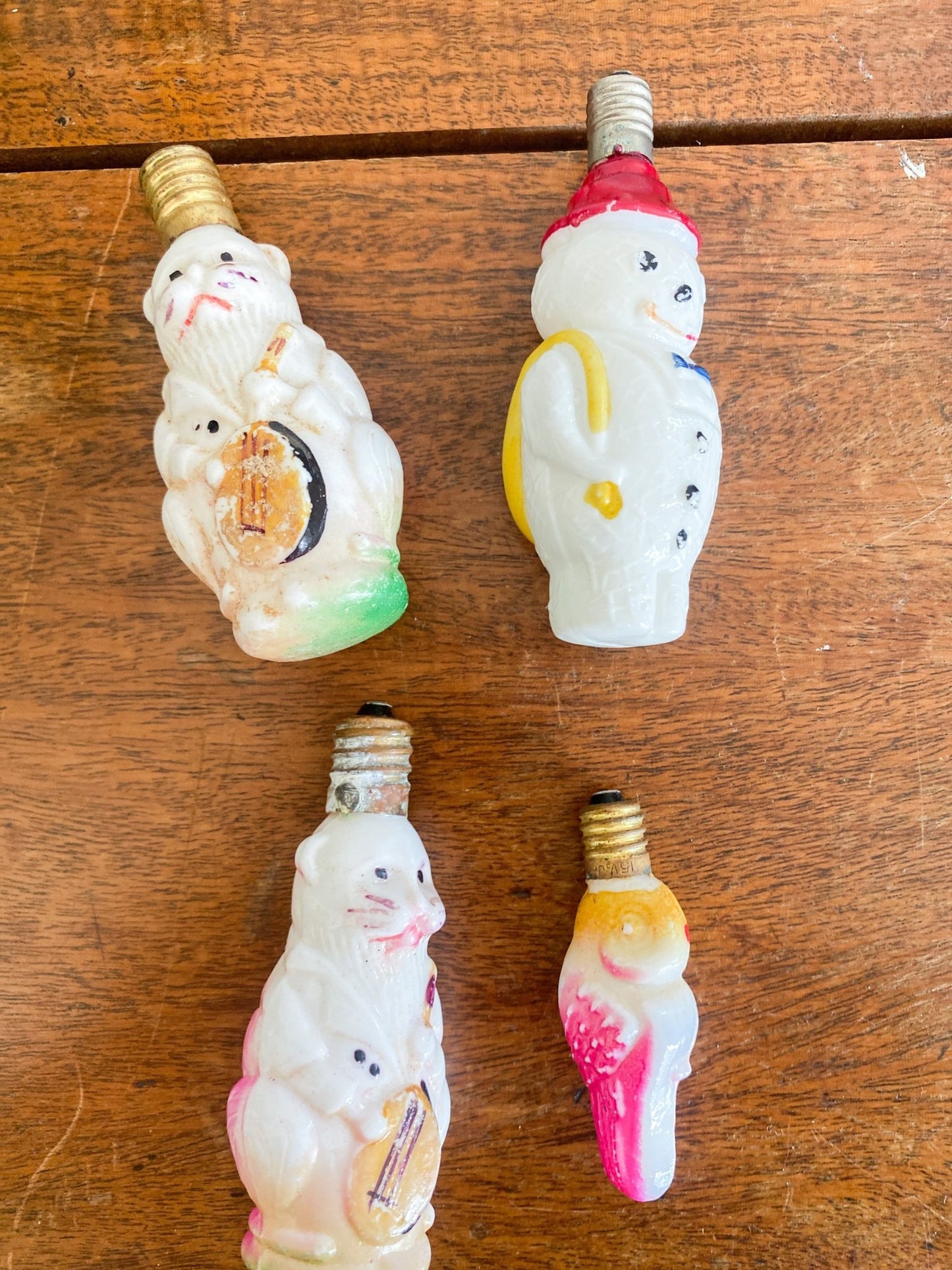 Vintage Milk Glass Handpainted Christmas Bulbs - Perth Market