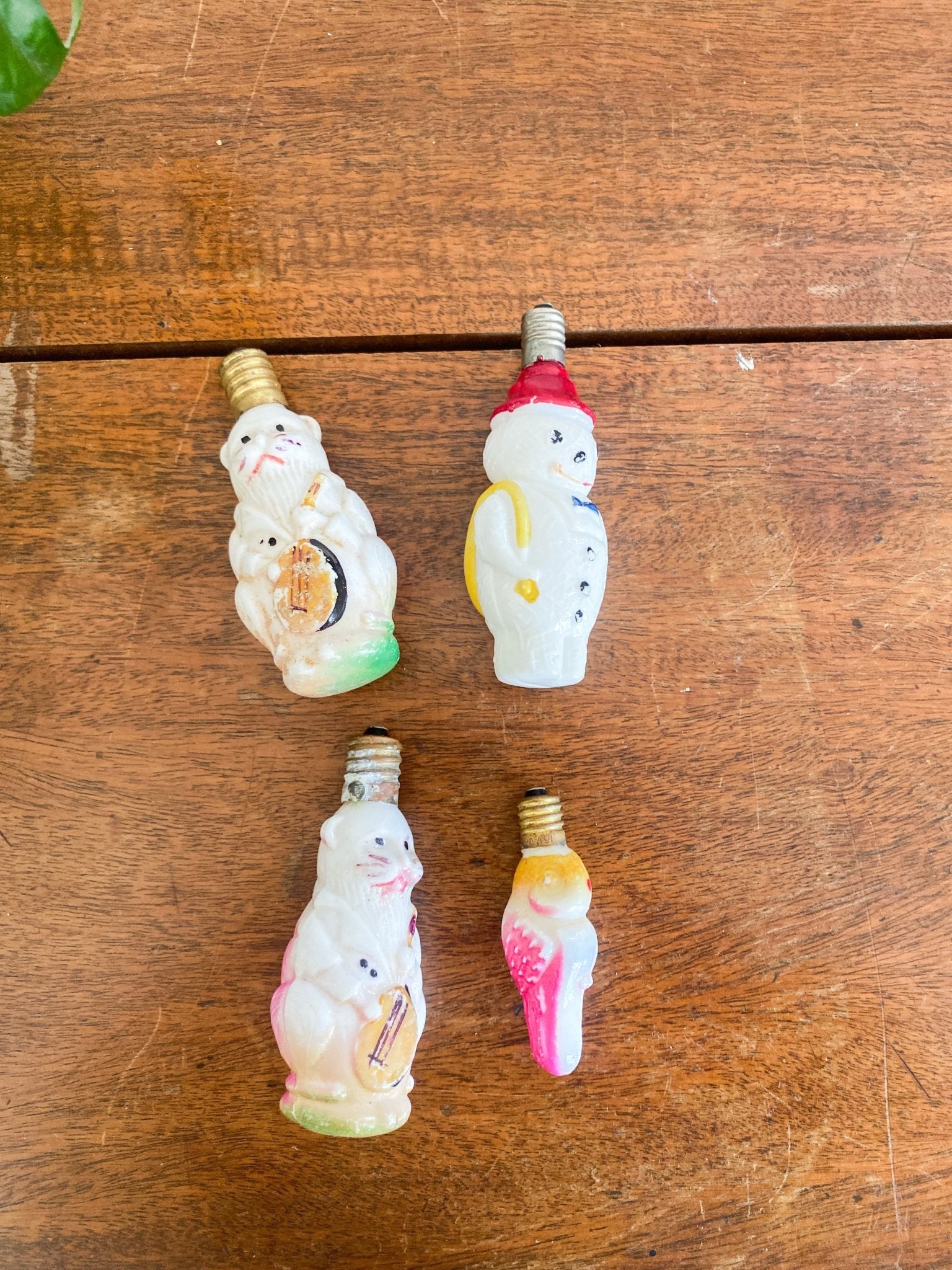 Vintage Milk Glass Handpainted Christmas Bulbs - Perth Market