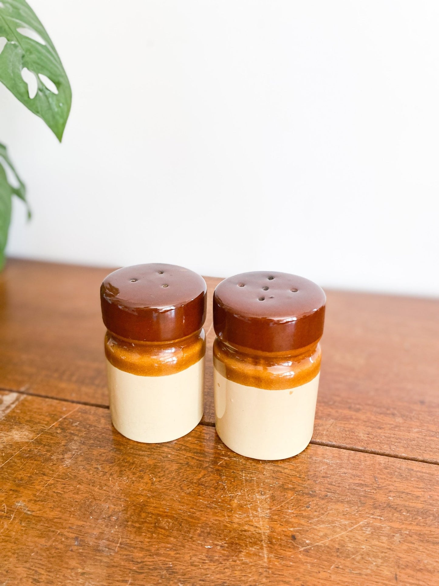 Vintage Stoneware Salt and Pepper Shakers - Perth Market
