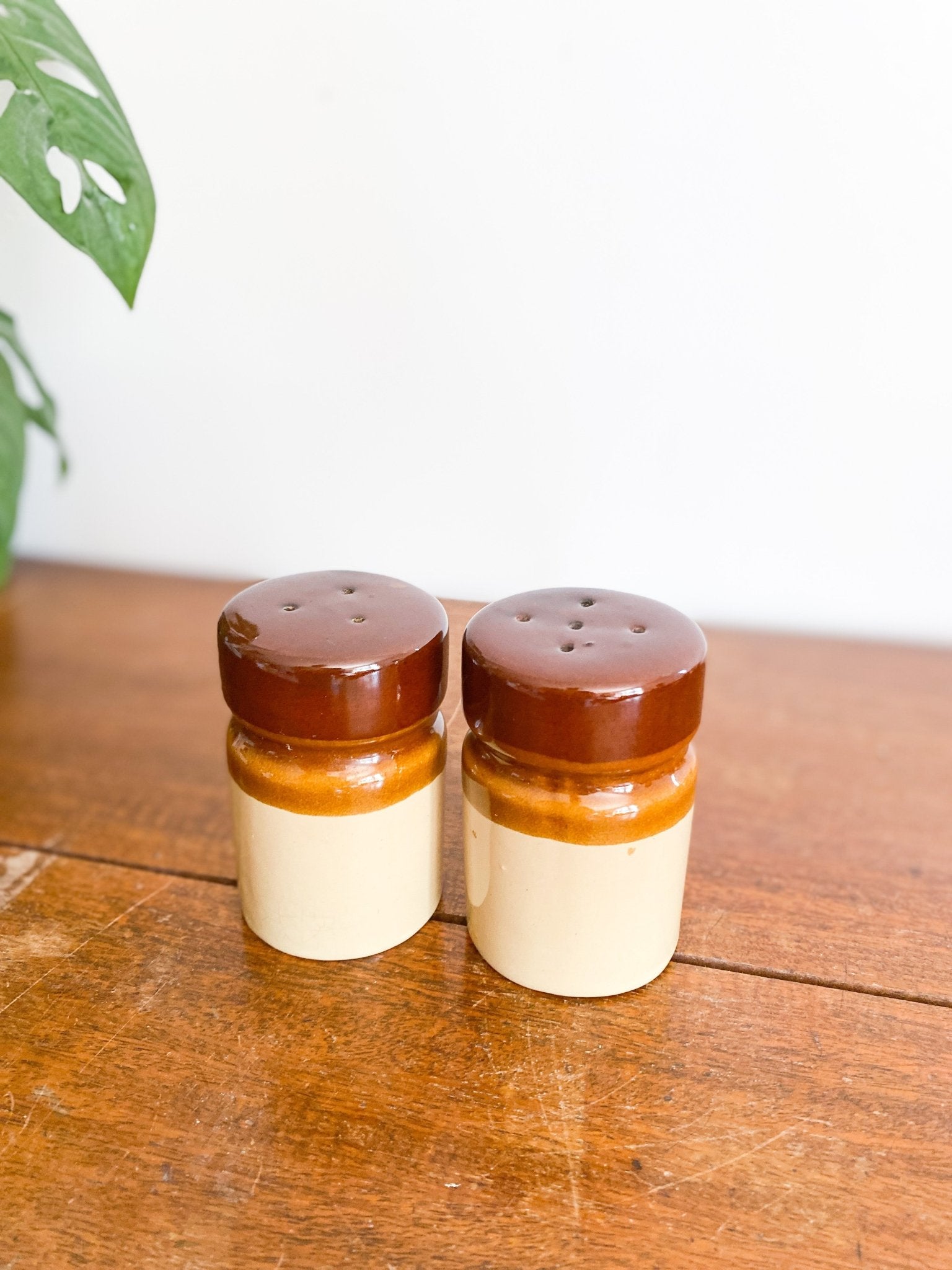 Vintage Stoneware Salt and Pepper Shakers - Perth Market