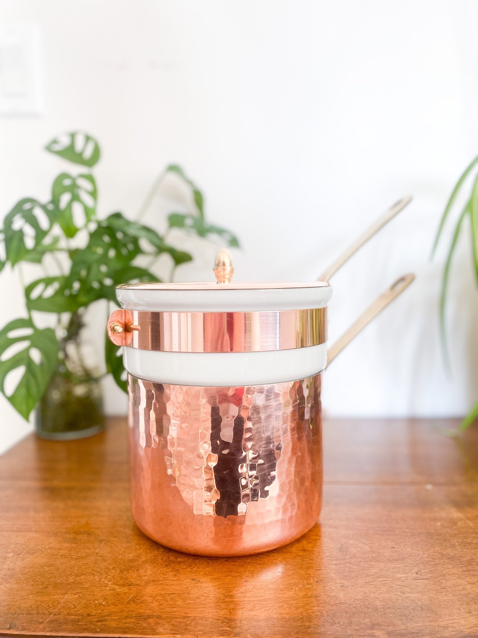 Vintage Williams Sonoma Copper Pot w/Ceramic Boiler - Perth Market