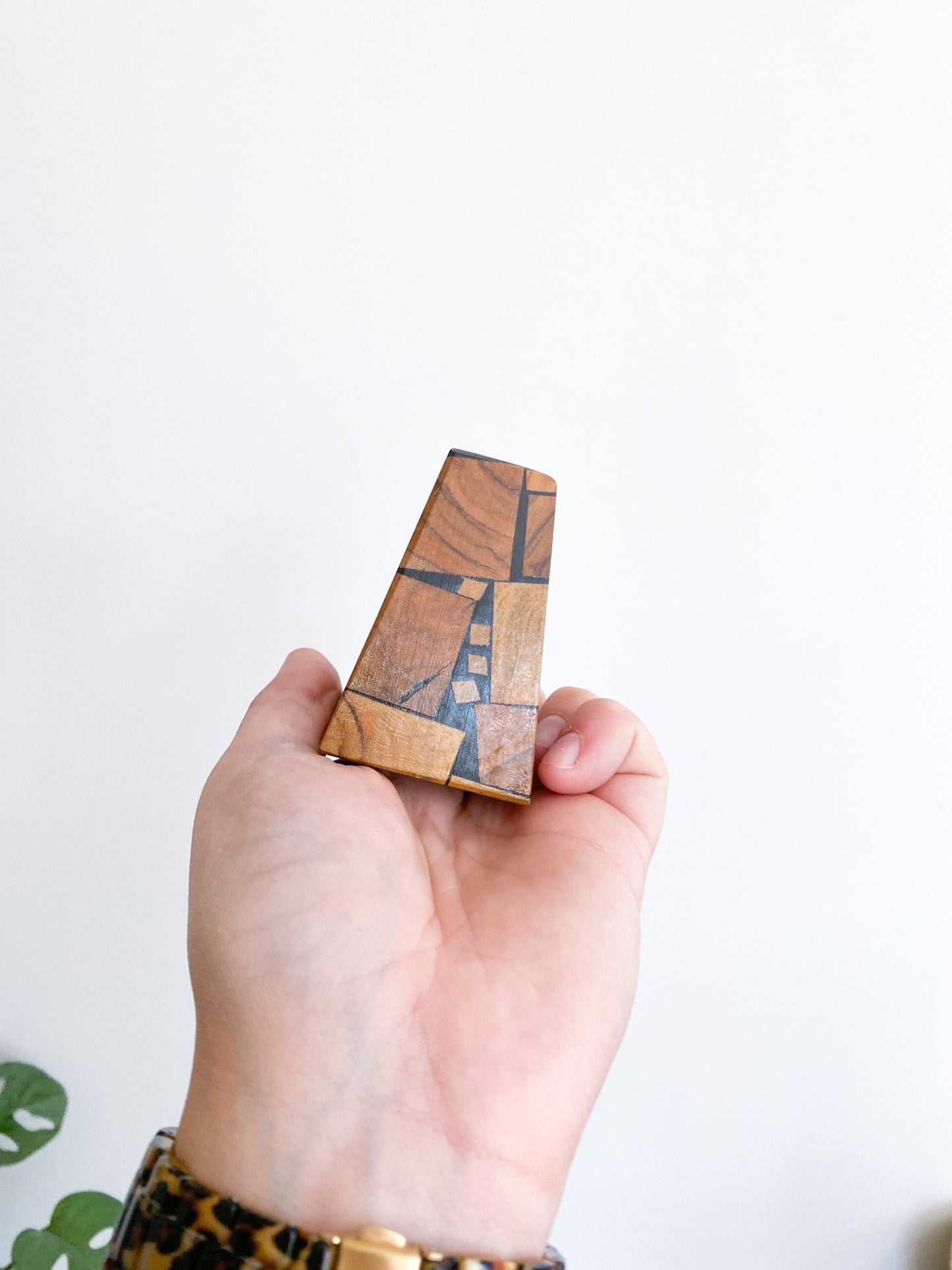 Wooden Mid Century Salt and Pepper Triangle Shakers - Perth Market